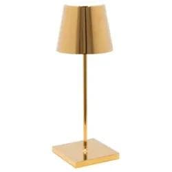 Zafferano Poldina mini Akkulampe Innen Gold Glanz