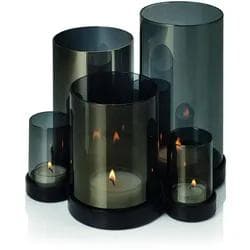 Philippi Design Windlicht Lichtermeer - Teelichthalter Glas Stahl Schwarz