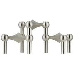 STOFF Nagel Kerzenhalter 3er Pack Schwarzchrom