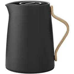 Stelton Emma Isolierkanne 1000ml Soft Black mit Holzgriff