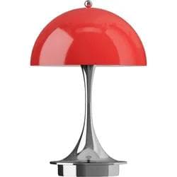 Louis Poulsen Panthella 160 Portable Original Opal-Rot LED-Terrassenlampe