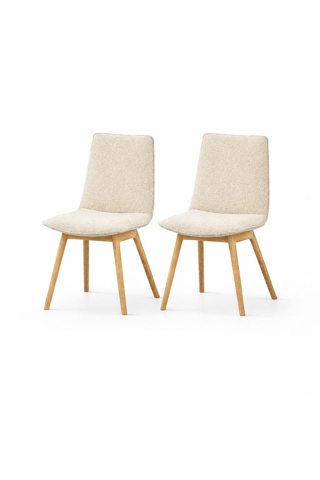 OTTO HOME Ramon 4-Fußstuhl Beige Eiche Natur Massivholz
