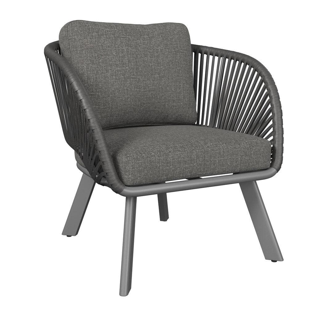 Ambia Garden Loungesessel Anthrazit Metall Textil
