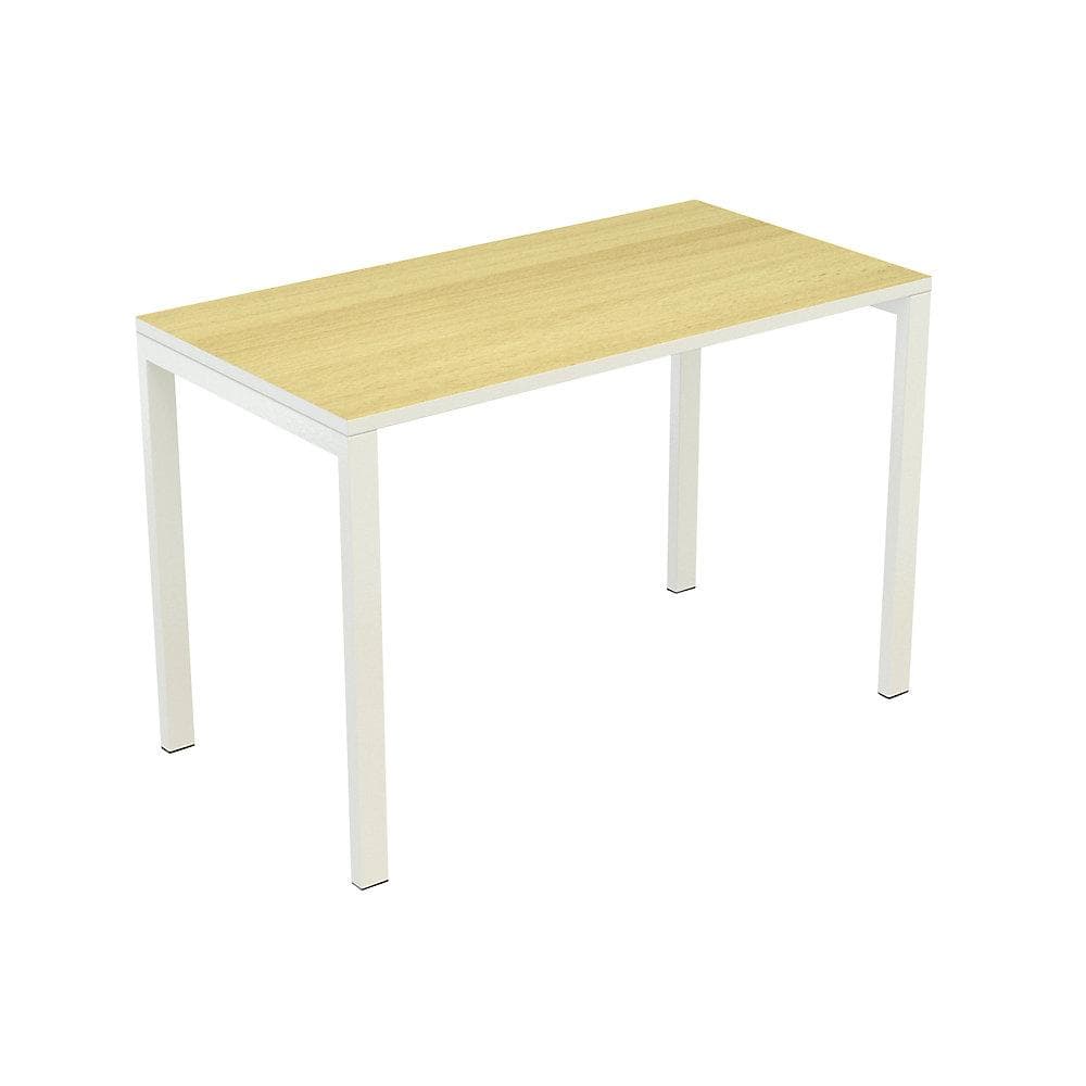easyDesk Kompaktschreibtisch Buche-Dekor Weiß 1140x600x750 mm