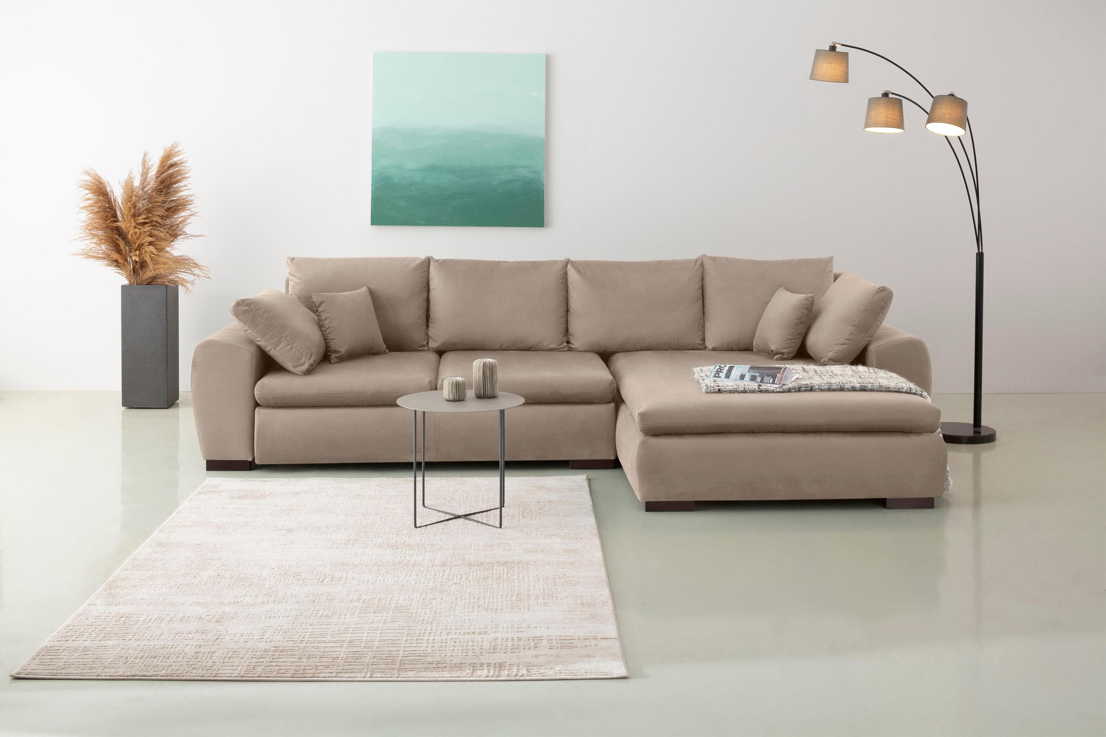 Home Affaire Ecksofa Cara Mia L-Form mit Bettfunktion