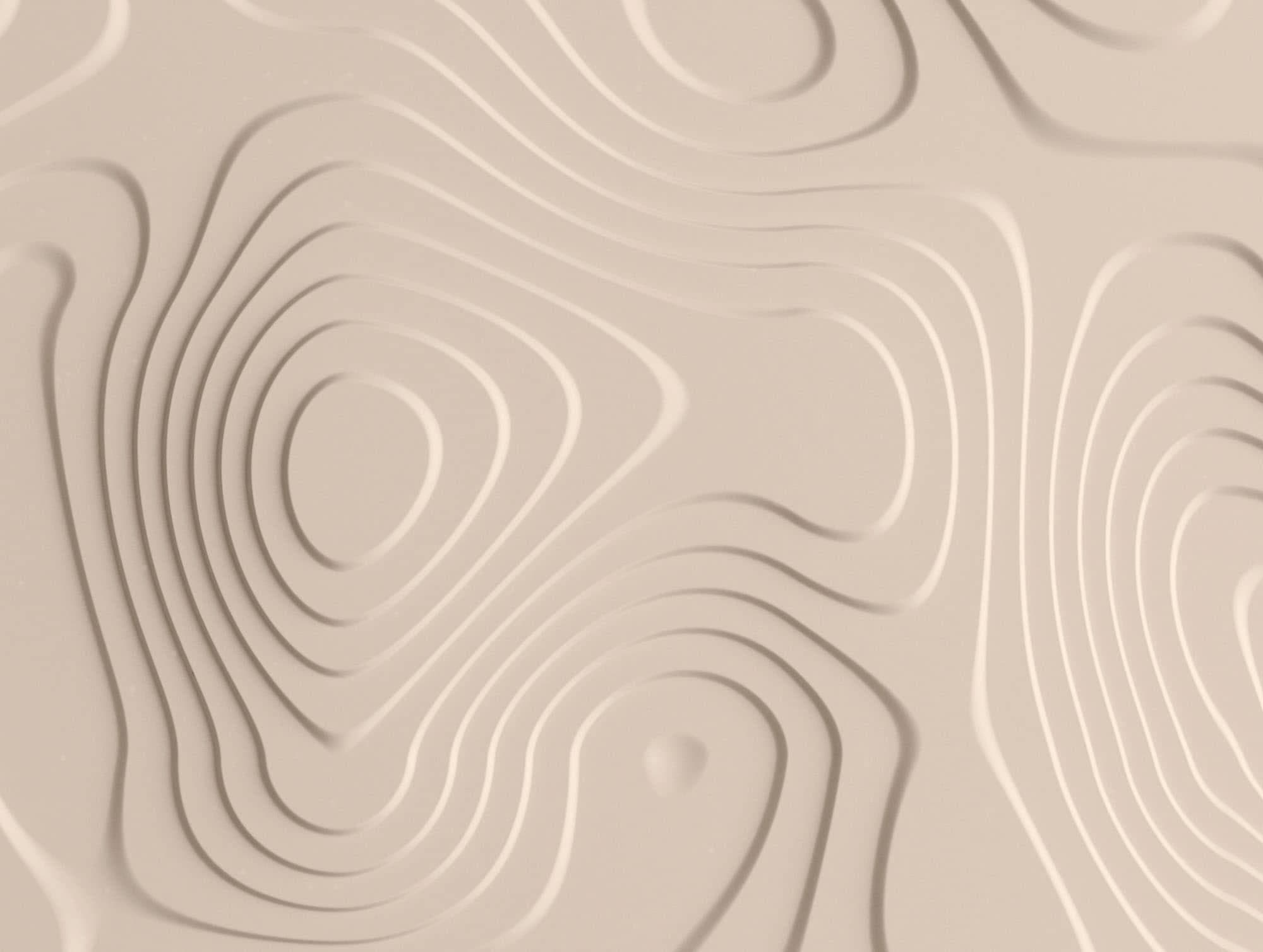 Living Walls Fototapete The Wall Beige 3D Geometrisch Vlies