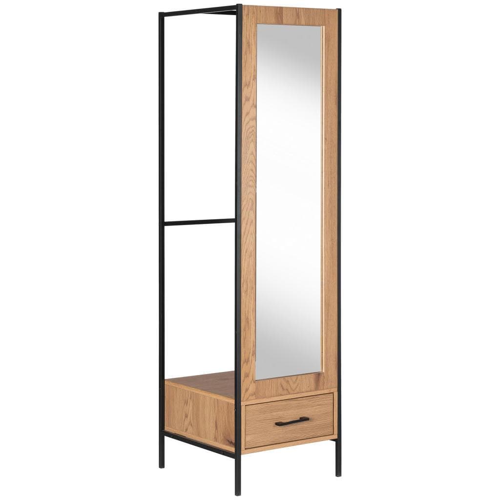 Mid.you Garderobenschrank Metall 1 Schublade 44.5x165x50 cm