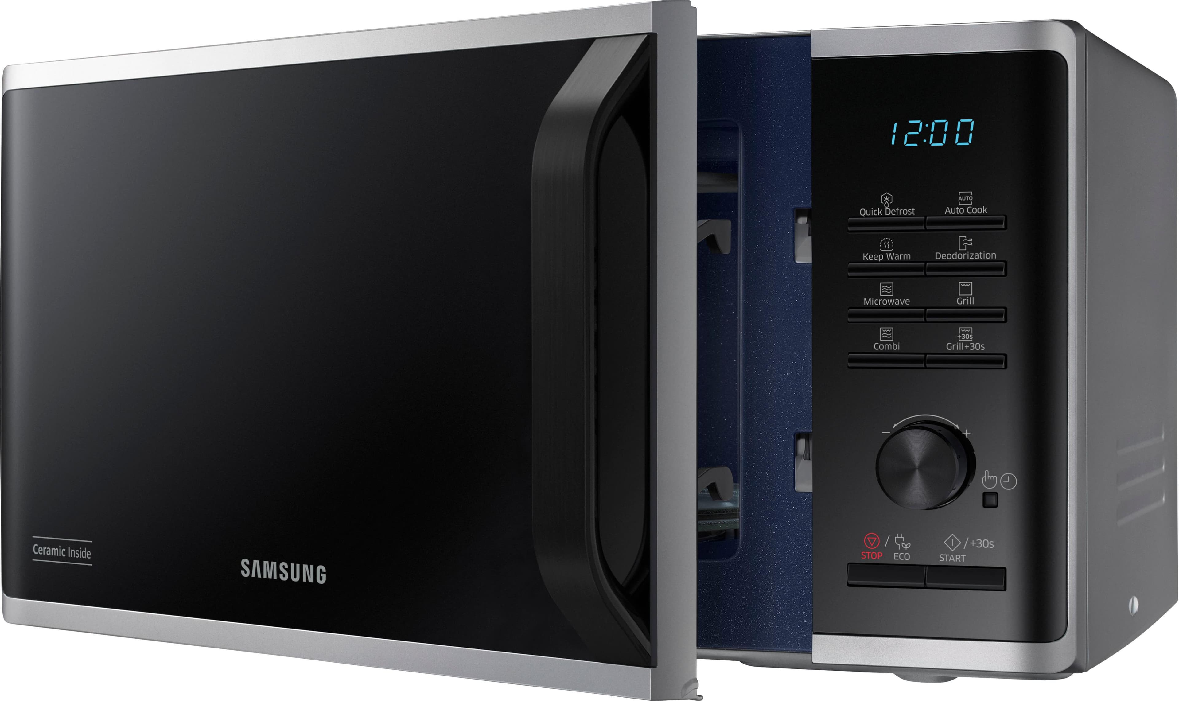 Samsung Mikrowelle MG2AK3515AS/EG Schwarz 23 Liter Grill