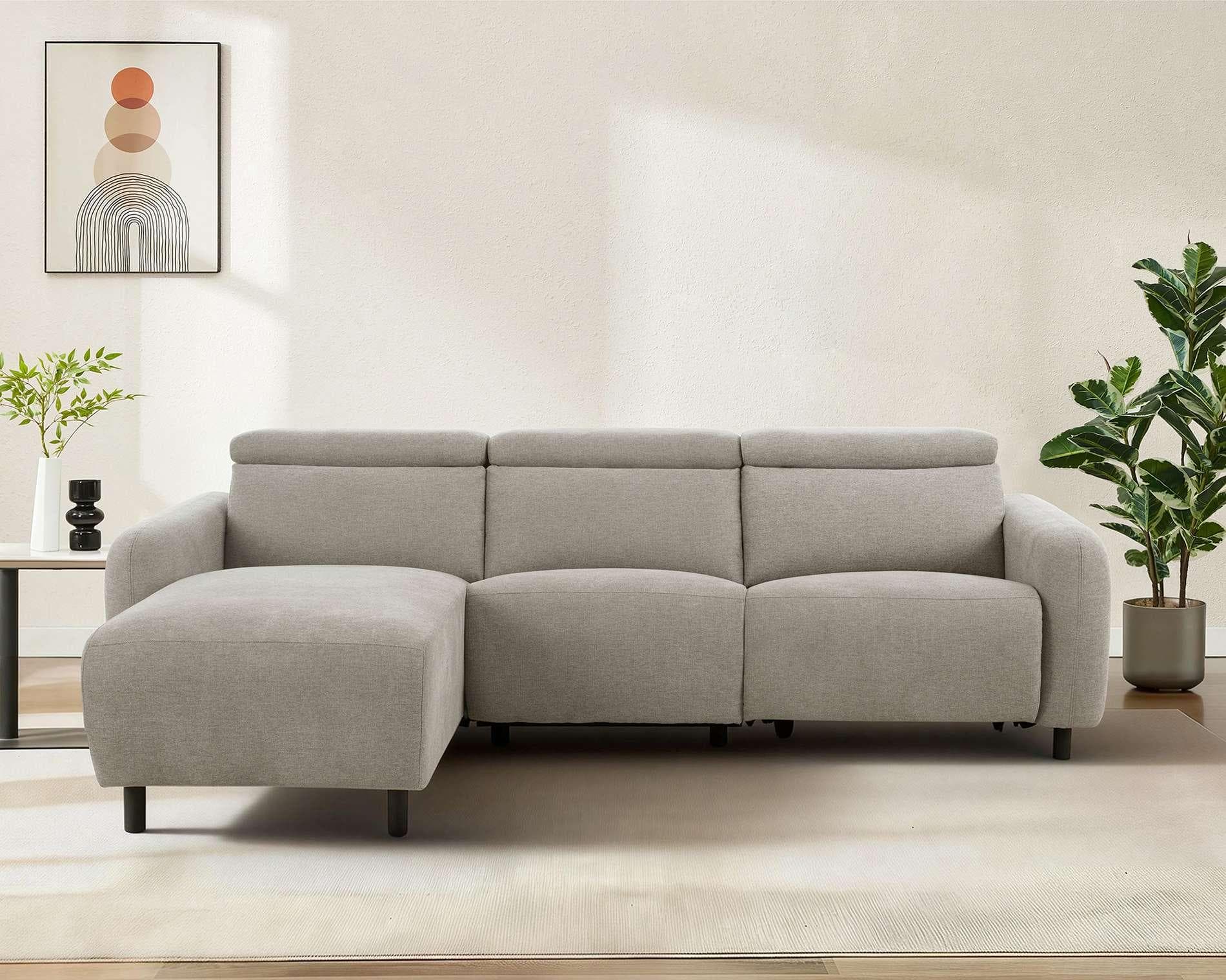 Ecksofa OTTO HOME SKAANE Creme L-Form Relaxfunktion