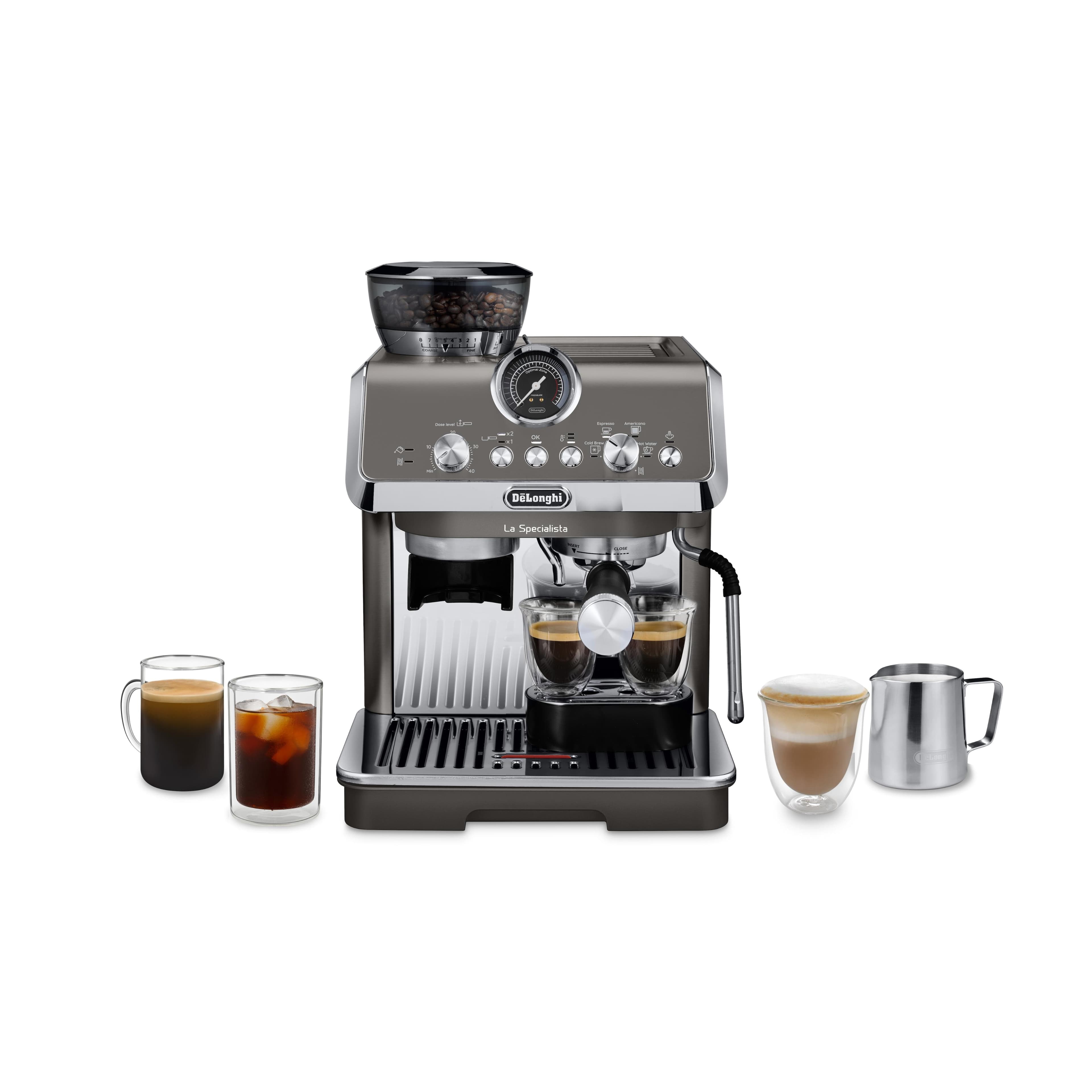 De'Longhi La Specialista Arte Evo Cold Brew Espressomaschine Grau Edelstahl