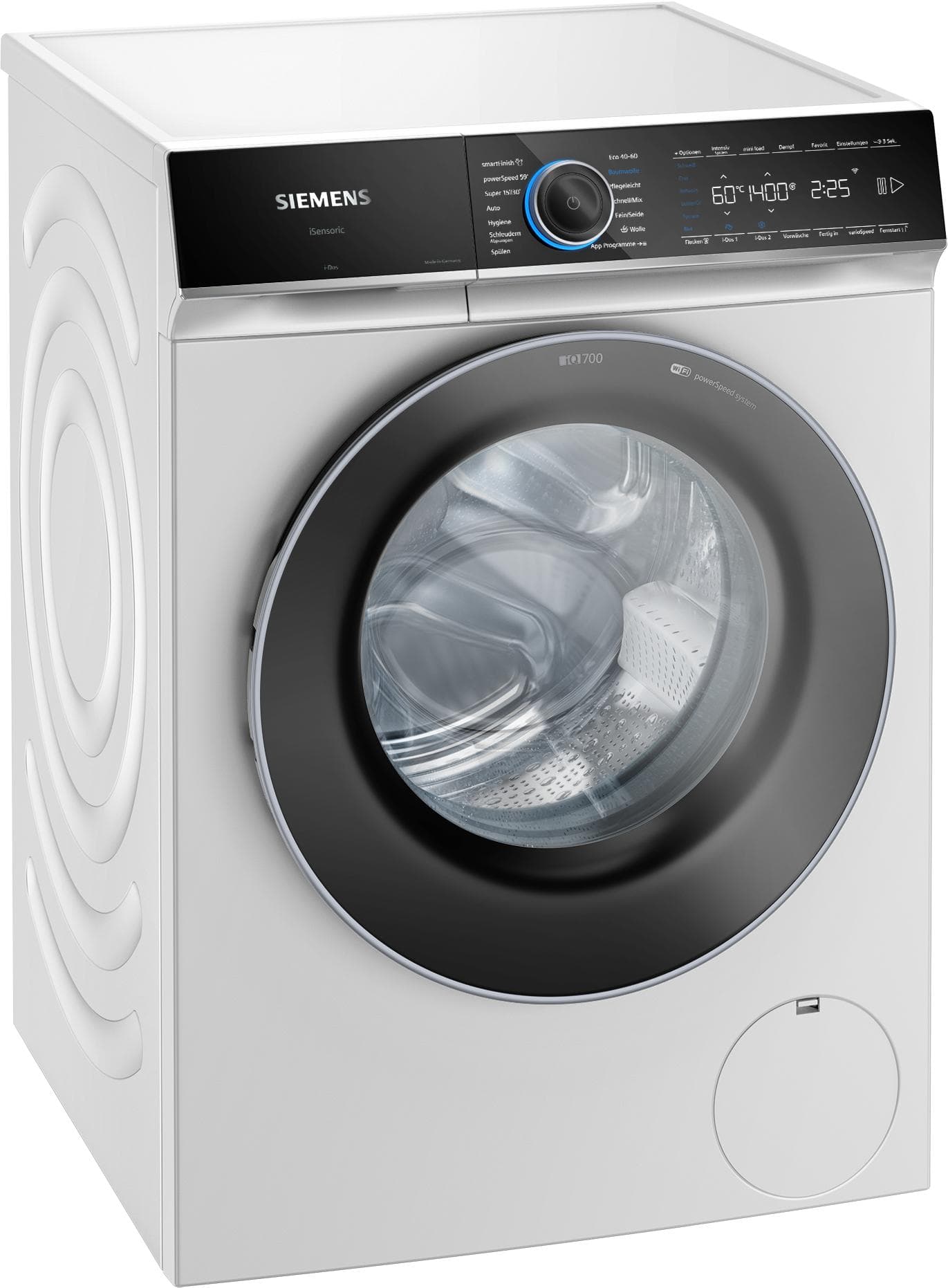 Siemens WG44B2AW0 iQ700 Waschmaschine Weiß/Schwarz i-Dos