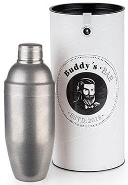 BUDDY'S Cocktail Shaker Classic Silber Edelstahl 700ml