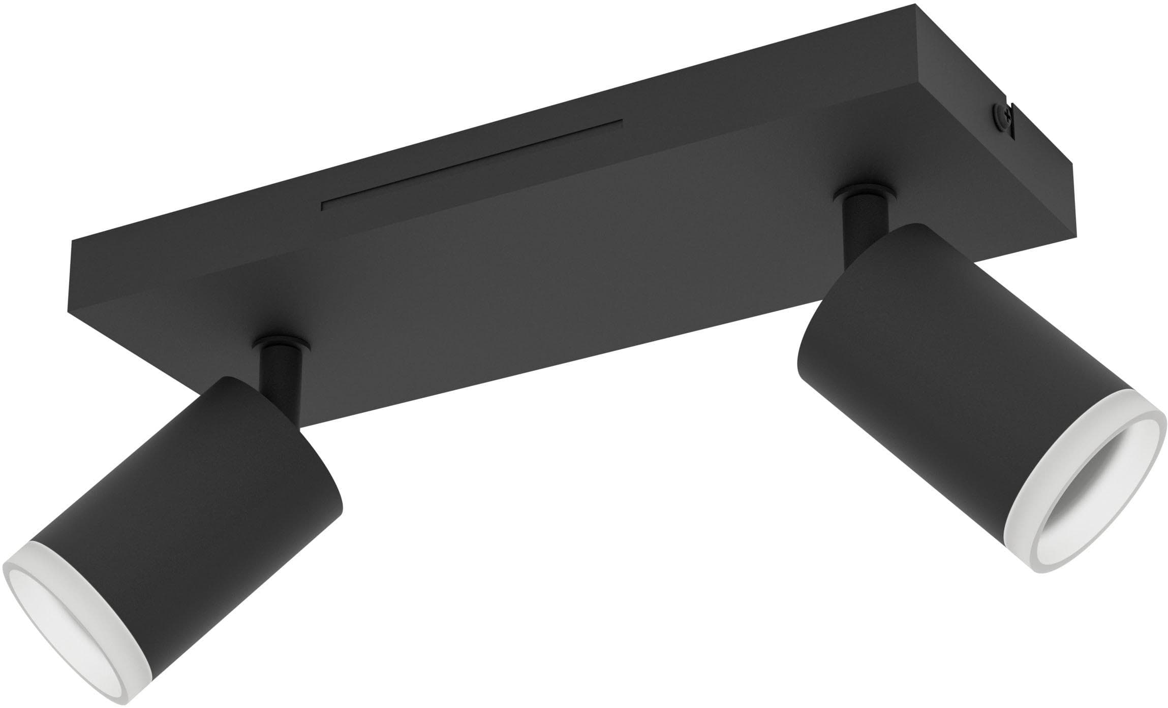 EGLO connect Smart-LED-Deckenspot Melitello-Z 2-flg. Schwarz