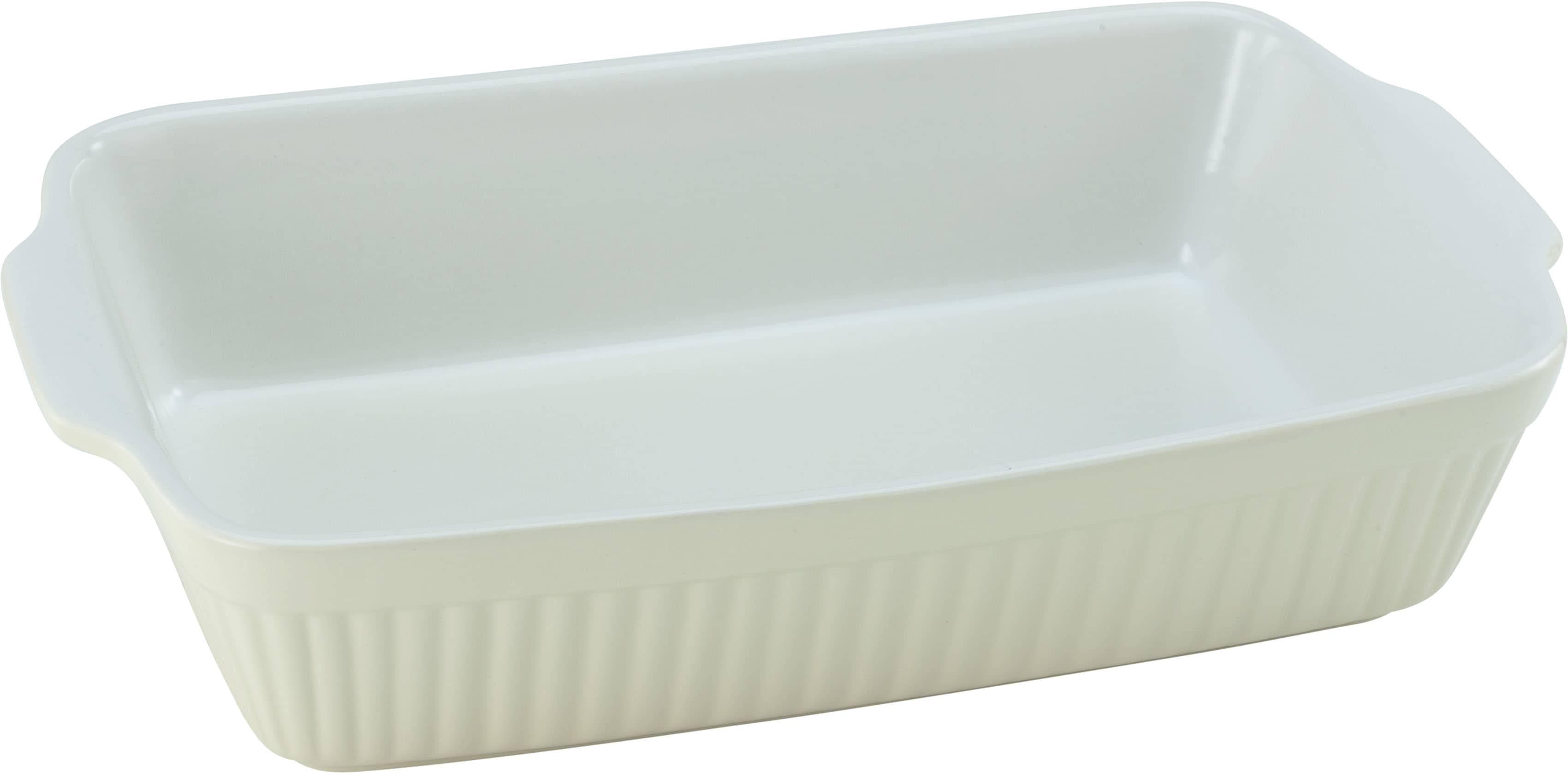 CREATABLE Auflaufform Pastell Kitchen Beige Weiß Steinzeug