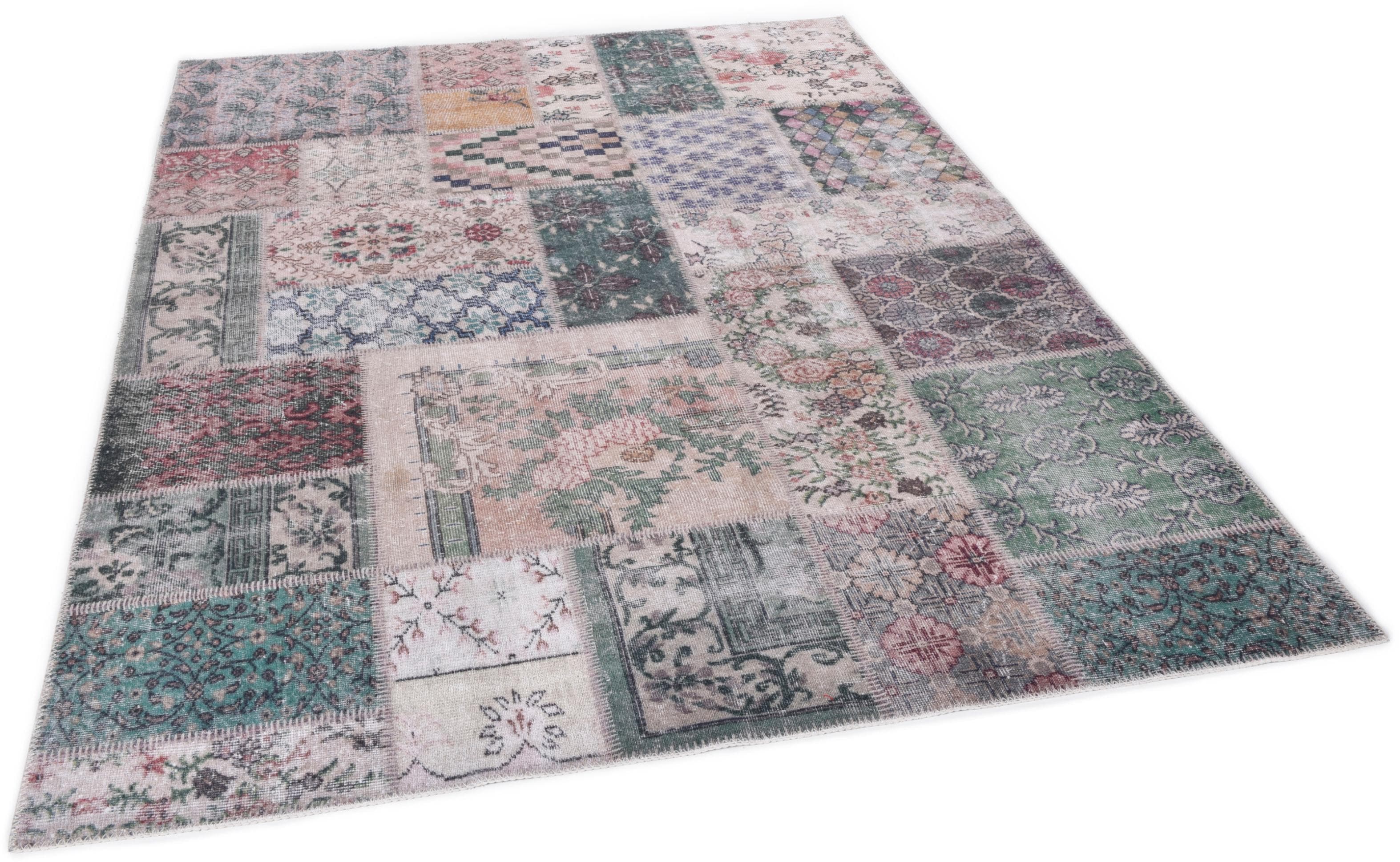 GINO FALCONE Teppich Adara GF 094 Bunt Vintage Patchwork Polyester