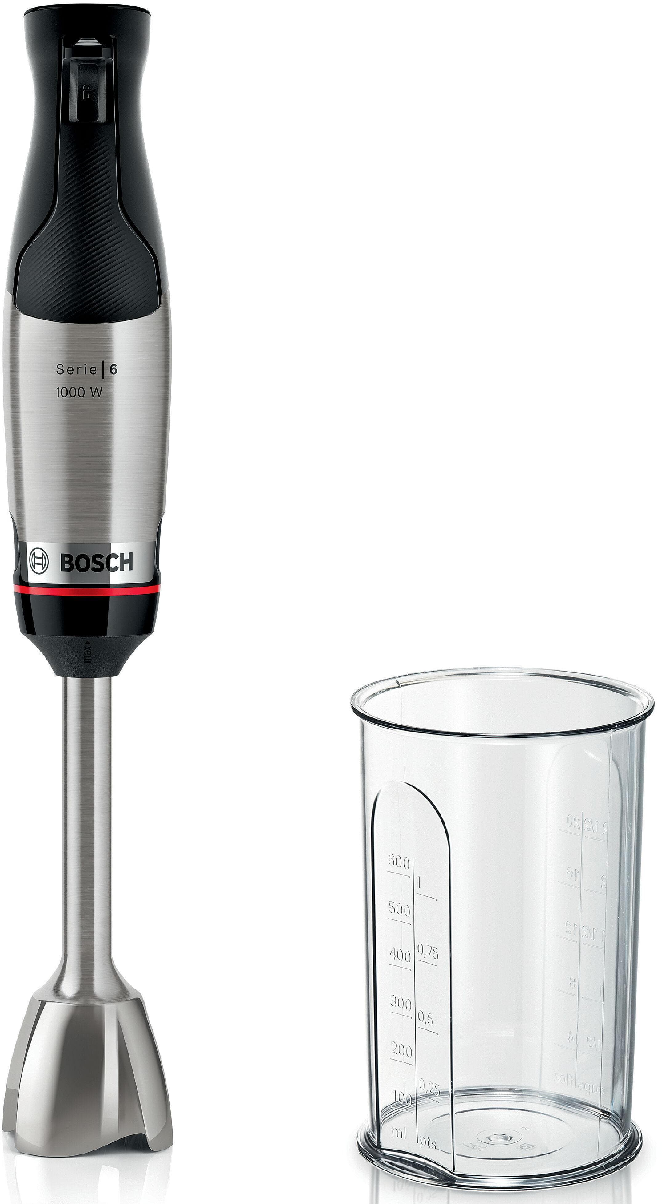 BOSCH Stabmixer ErgoMaster Serie 6 MSM6M610 Grau/Schwarz