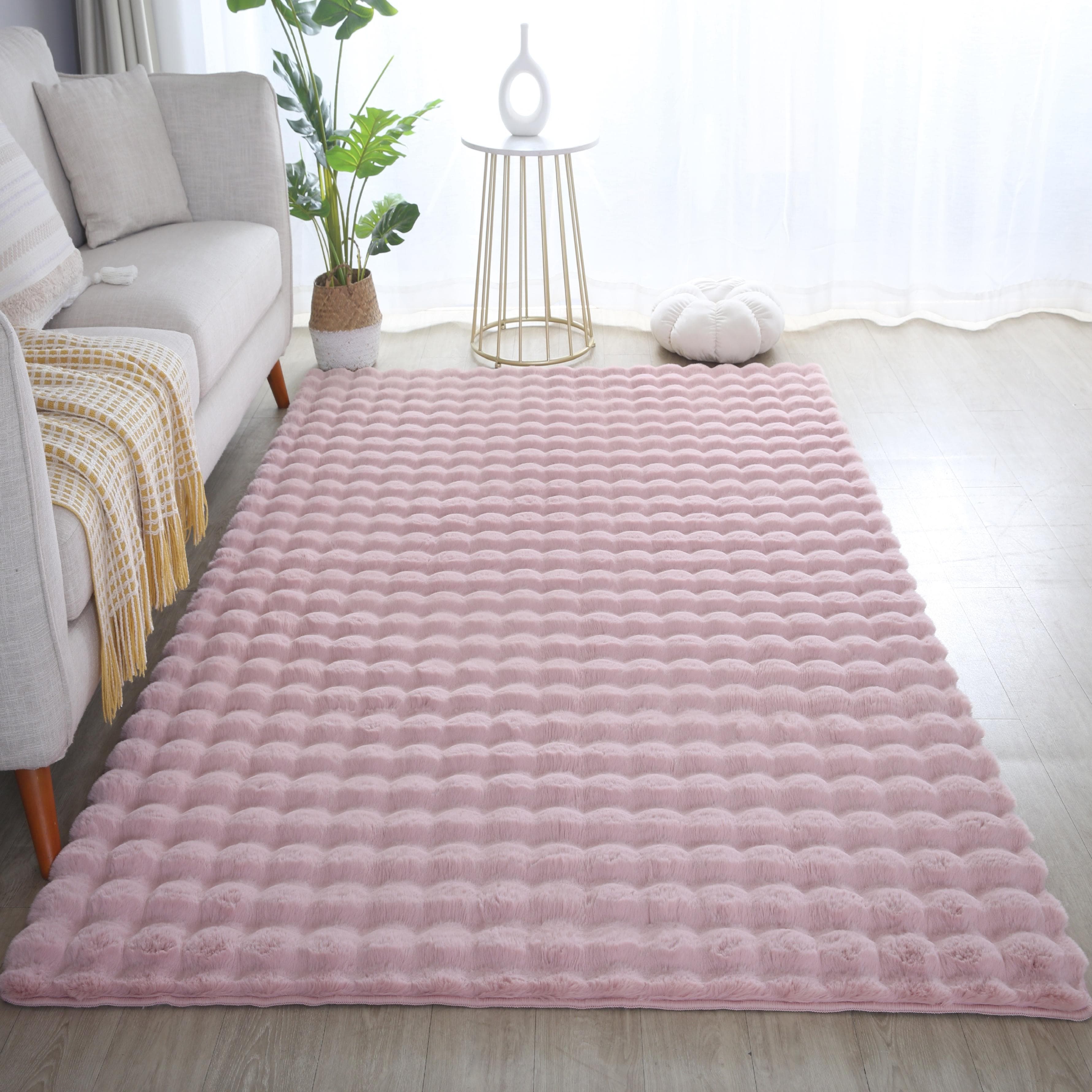 AYYILDIZ TEPPICHE AMBIANCE 5110 Hochflor-Läufer Rosa Polyester