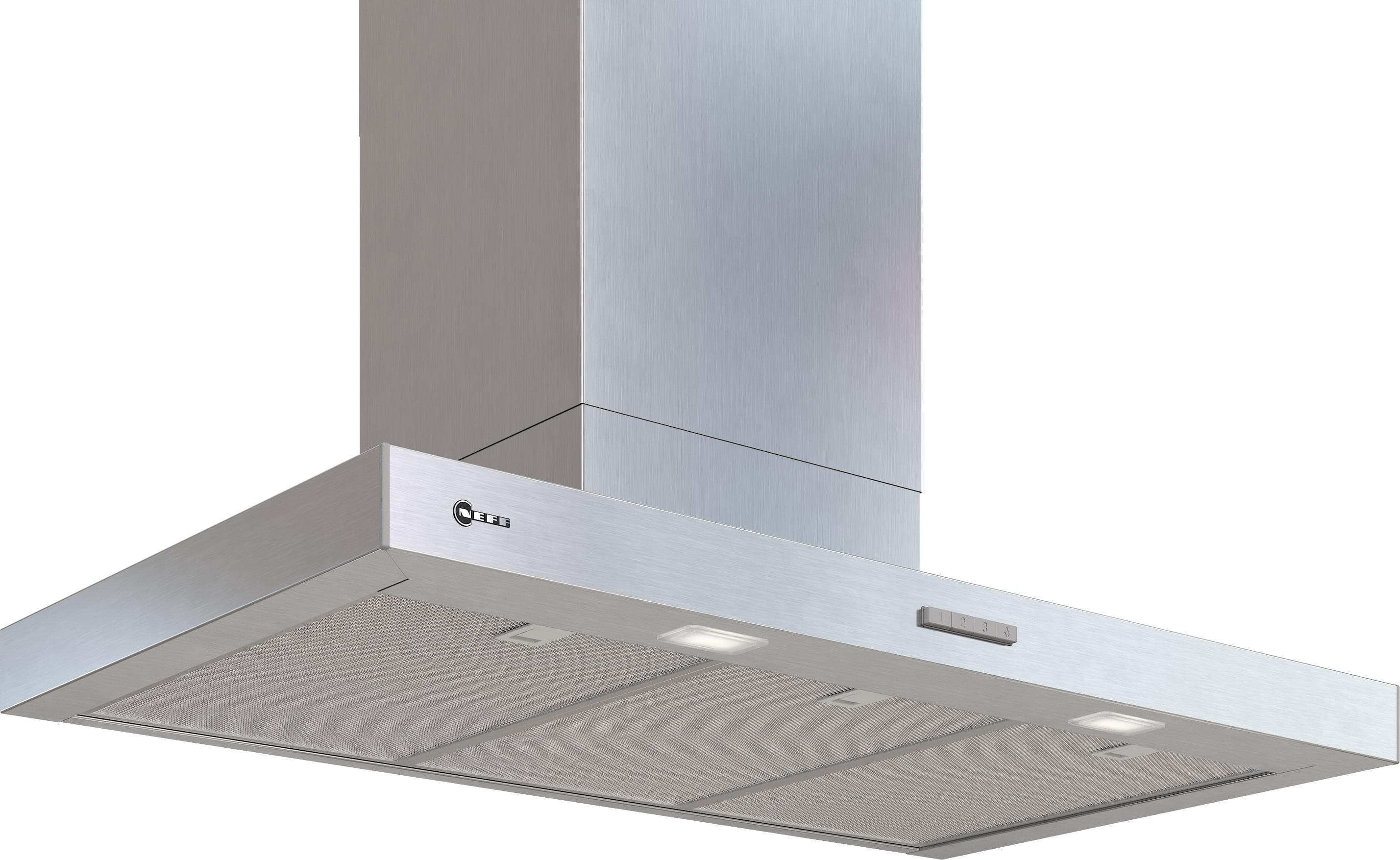 NEFF Wandhaube D95BCC2L0 Energieeffizienz B silberfarben 89,8x6x50 cm