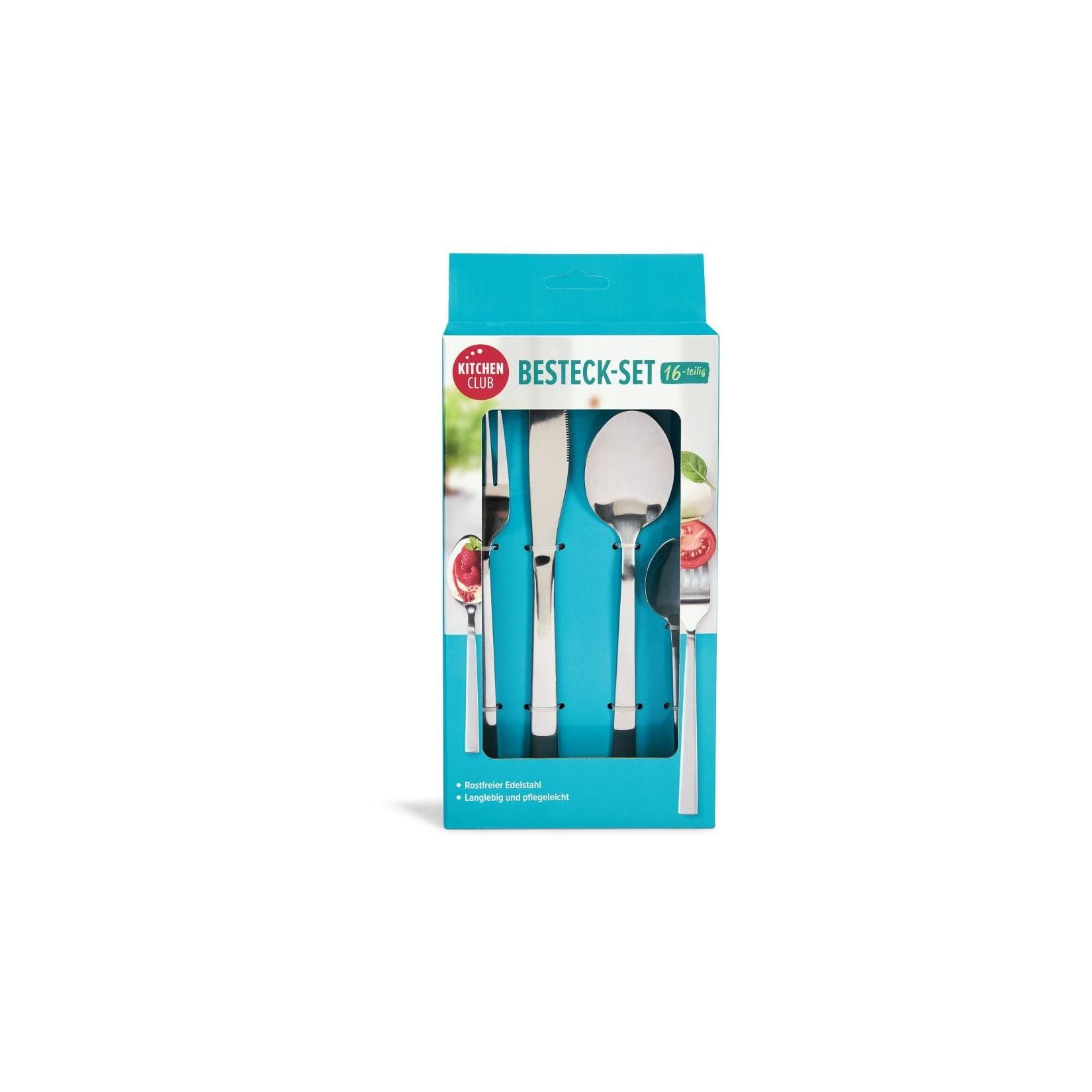 Kitchen Club Besteckset 16-teilig Edelstahl Silber