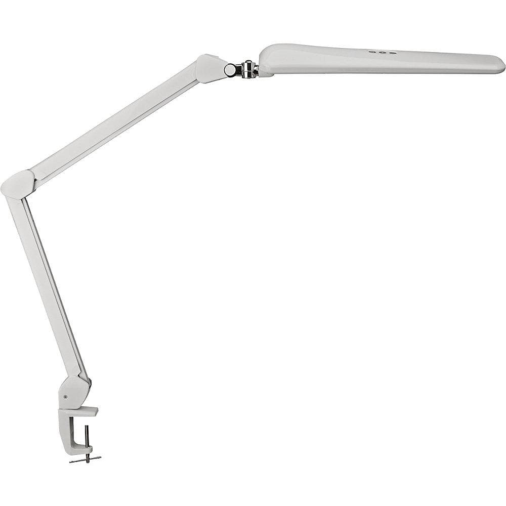 MAULcraft LED-Tischleuchte Weiß 52 cm Klemmfuß dim