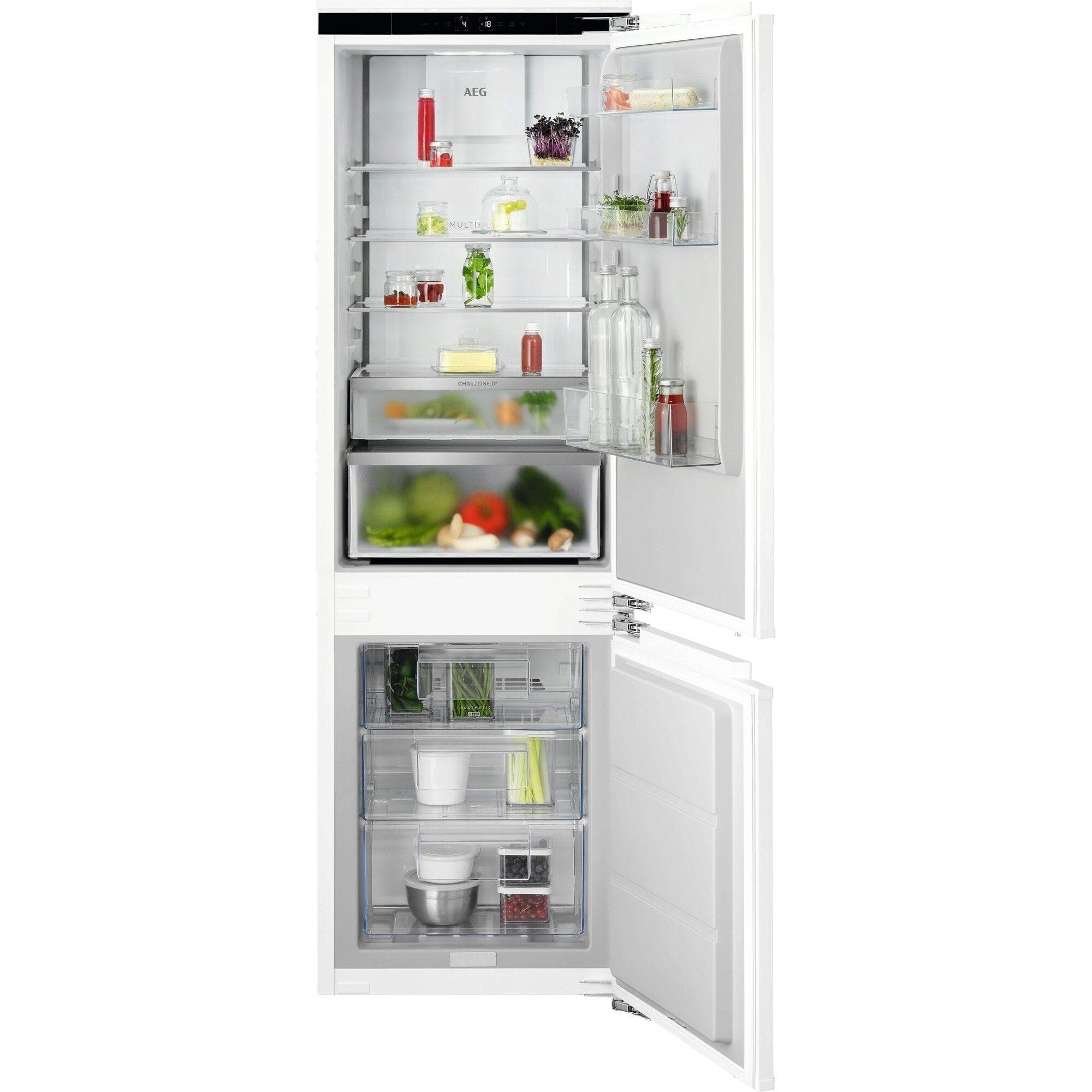 AEG Einbaukühlgefrierkombination TC7CS181AF Weiß Energieeffizienz A