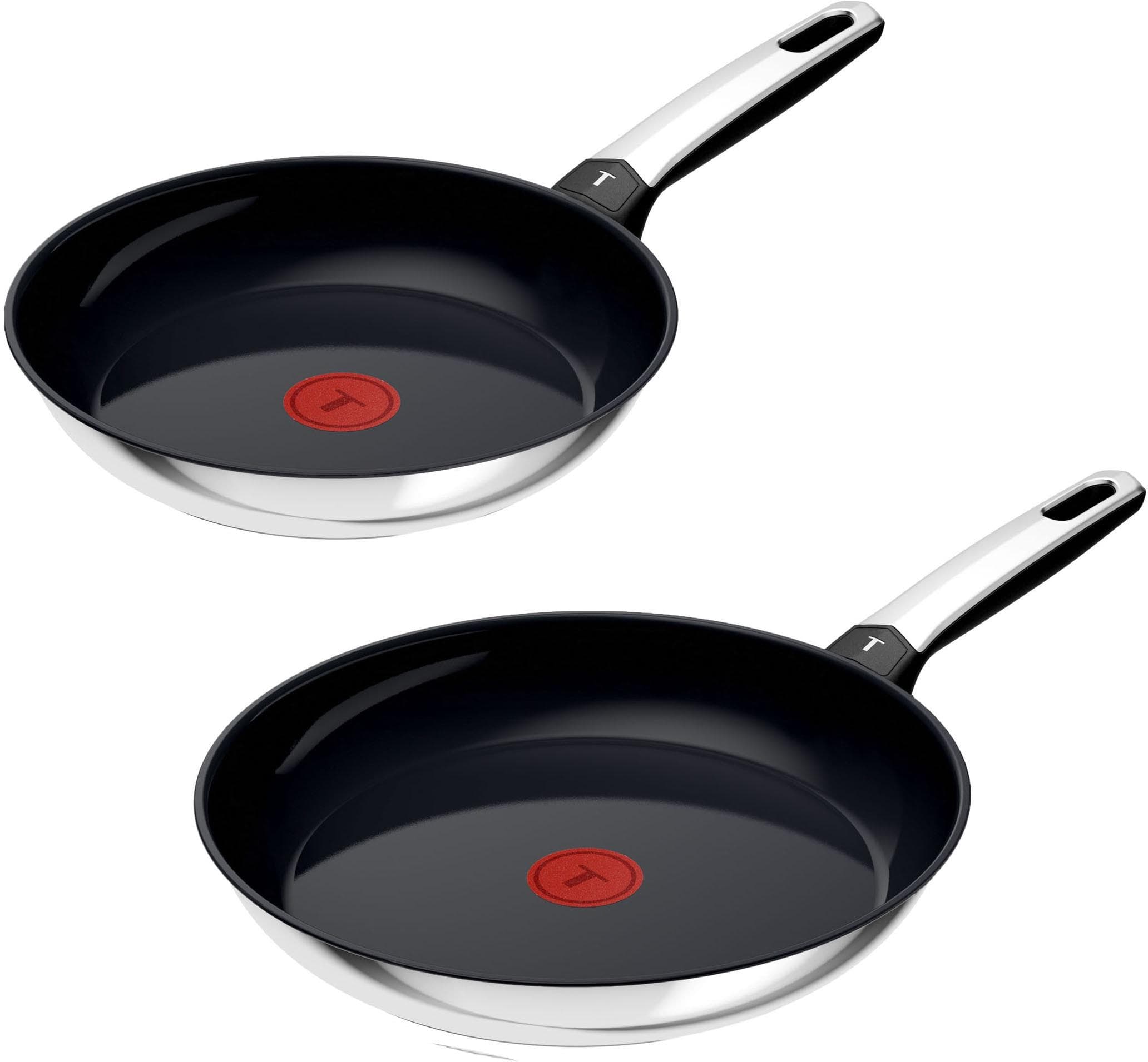 Tefal Emotion+ Pfannen-Set 2-tlg. Edelstahl Induktion