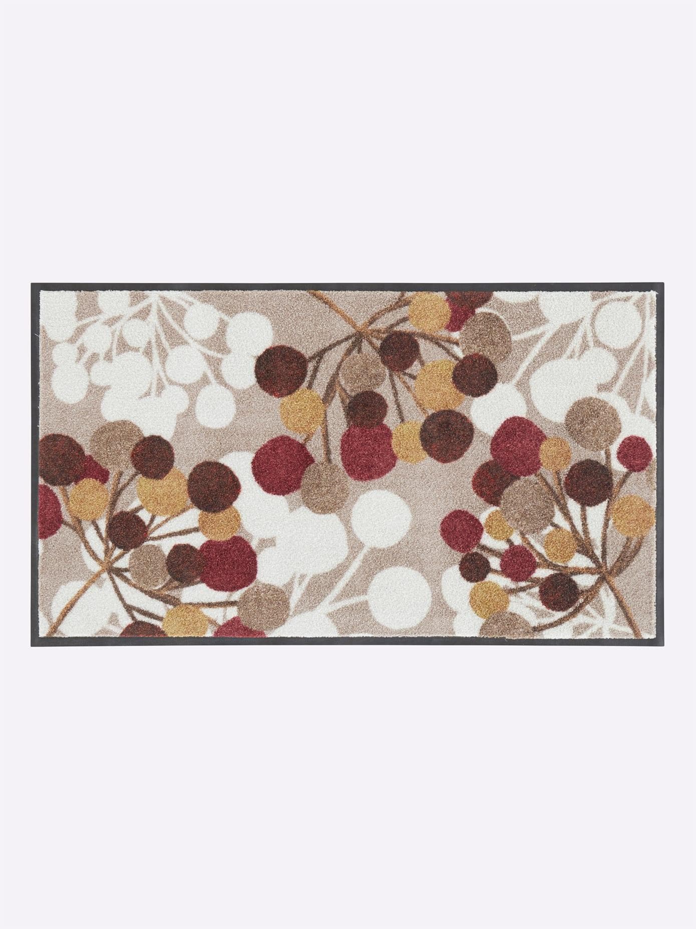 HEINE HOME Fußmatte Floral Beige-Braun Gemustert