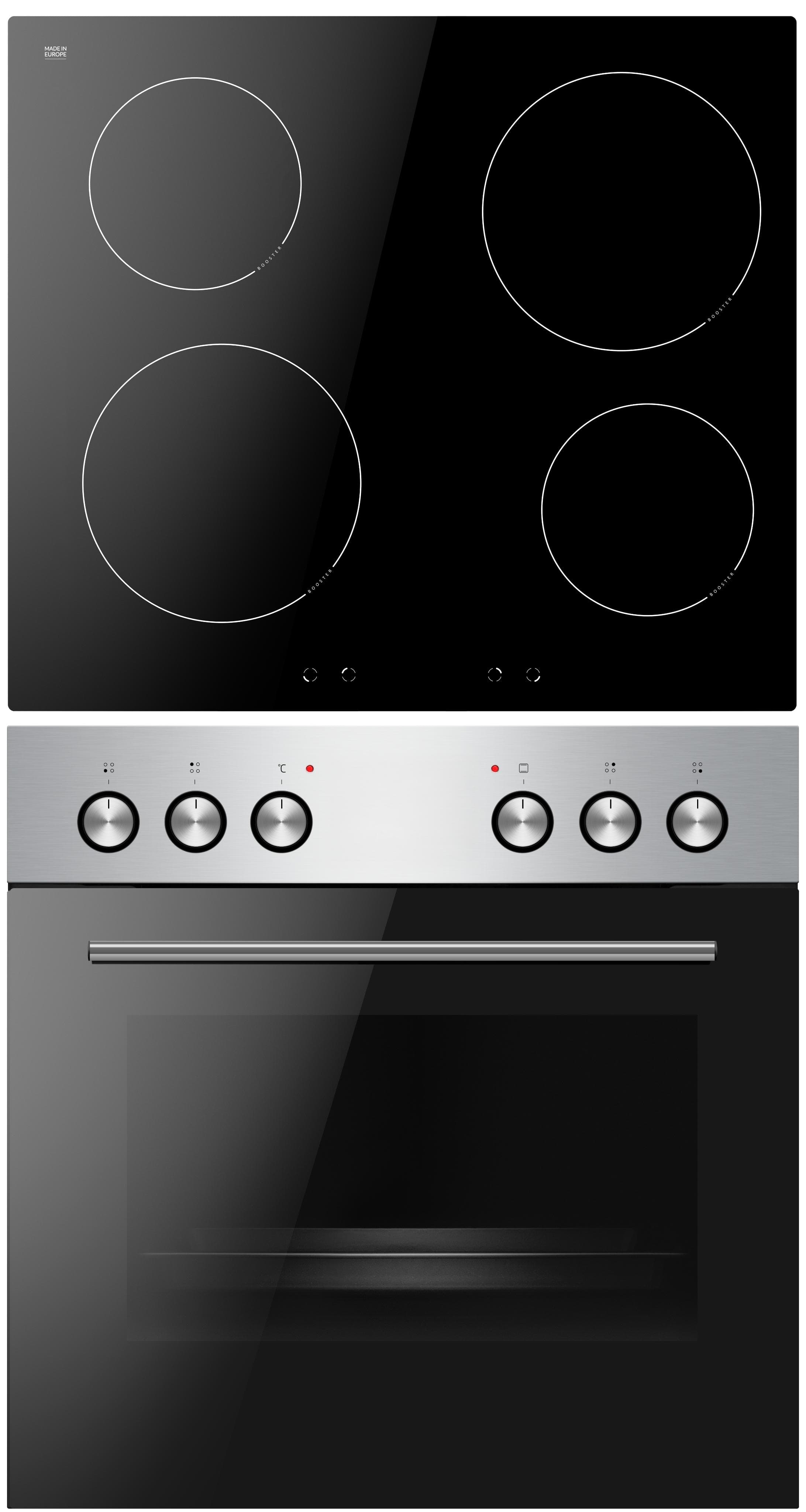 AMICA Induktions Herd-Set EHI 935 331 E Edelstahl