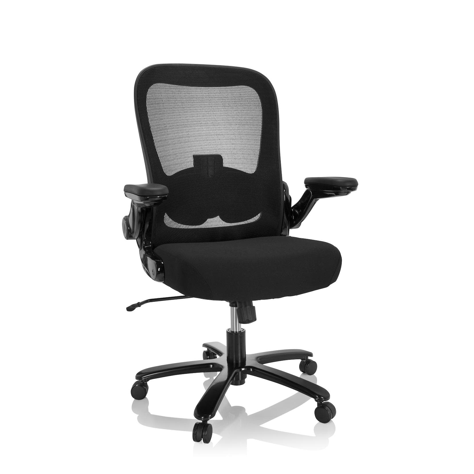 hjh OFFICE Drehstuhl INSTRUCTOR SW I Stoff mit abklappbaren Armlehnen