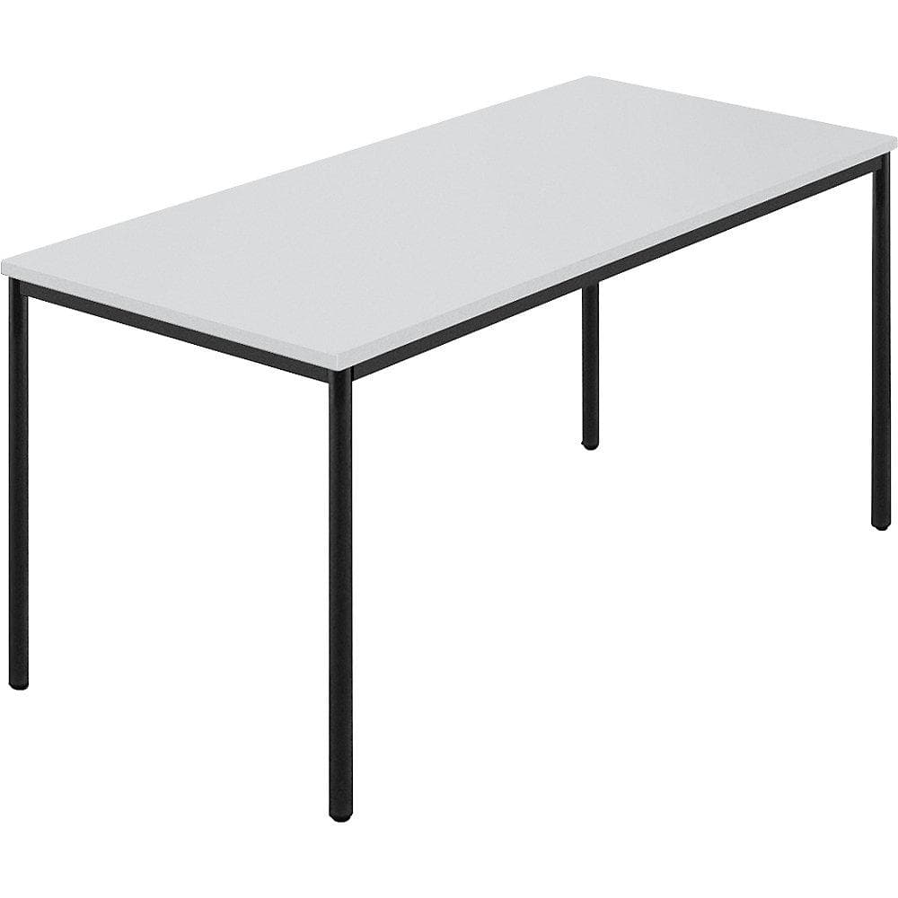 Kaiserkraft Rechtecktisch 150x80 cm Grau Anthrazit Stahl