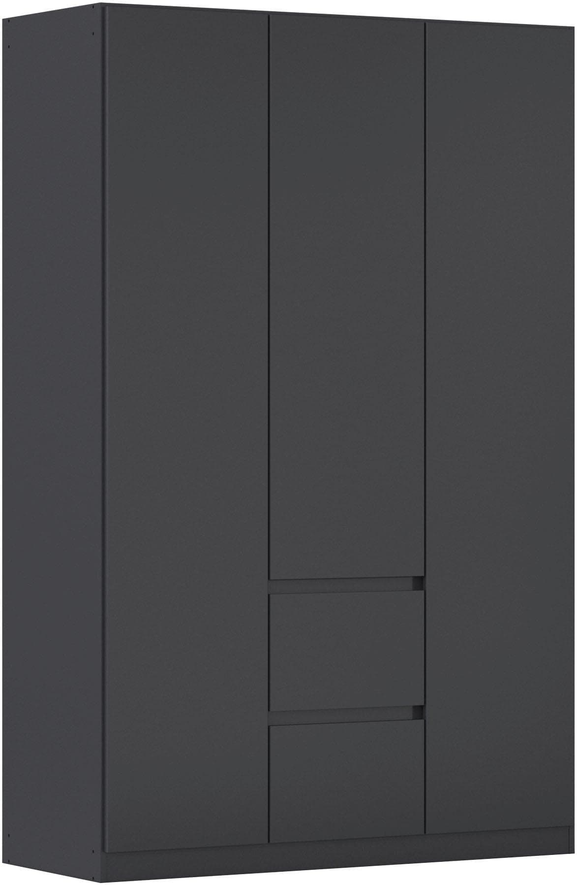 Rauch Garderobenschrank Mainz Graumetallic Push-to-Open