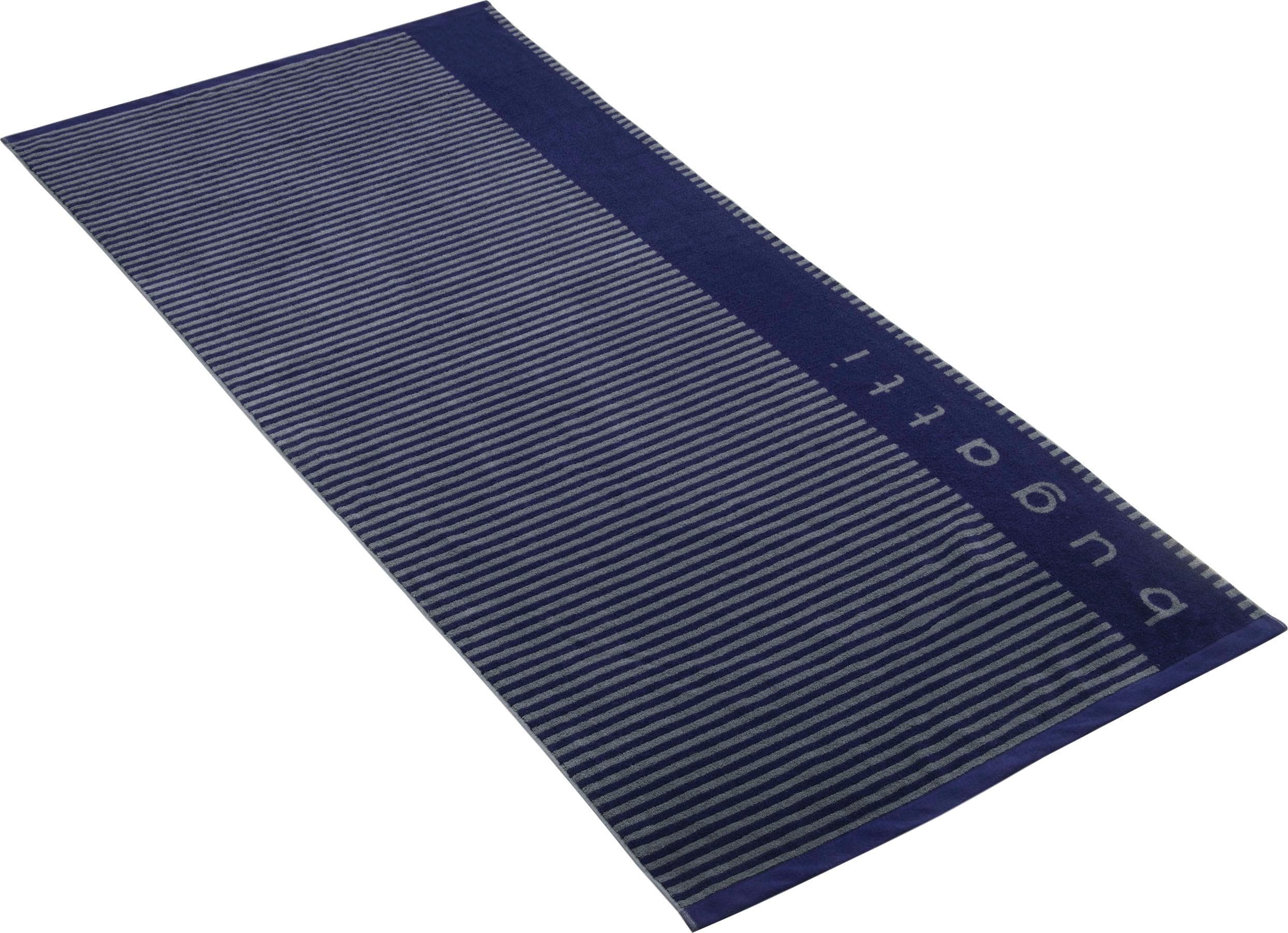 BUGATTI Saunatuch Raffaele Marine Blau Walkfrottee