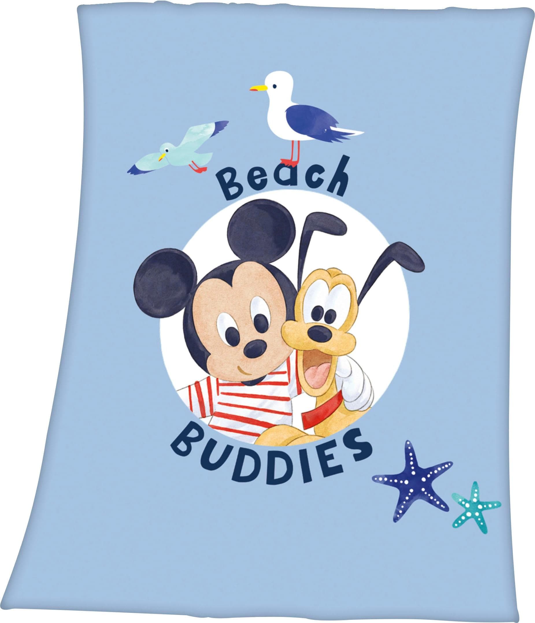 Disney Babydecke Mickey Mouse Microfaser Bunt