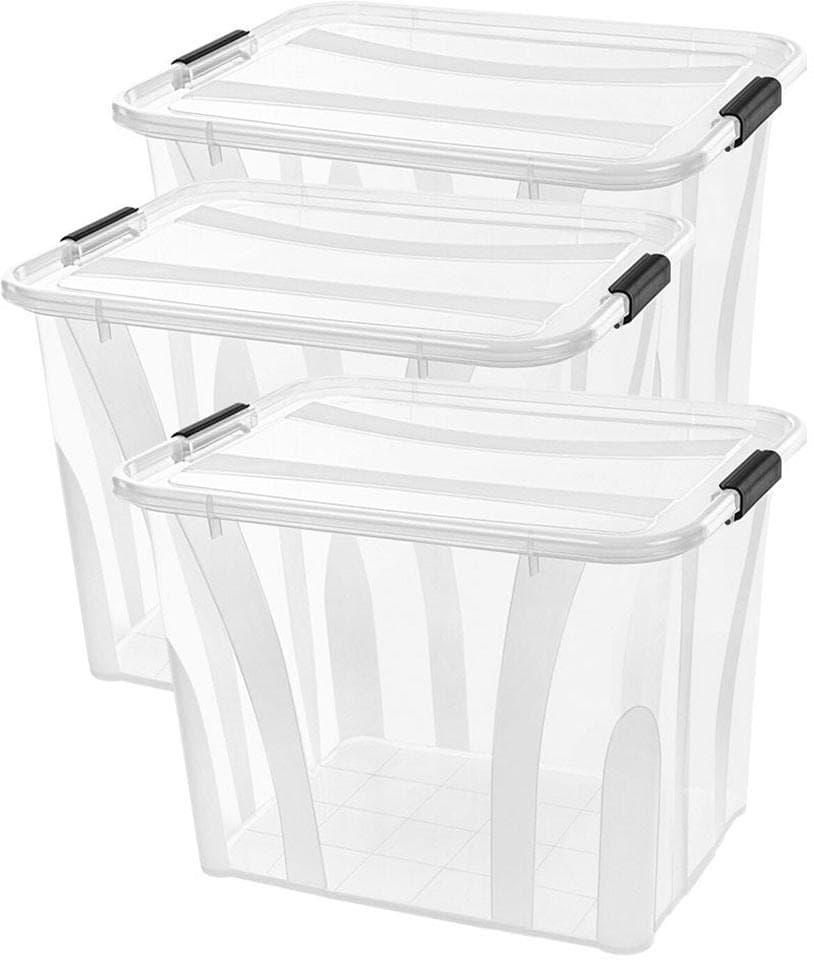 Siena Home Aufbewahrungsbox Anzio Transparent Kunststoff