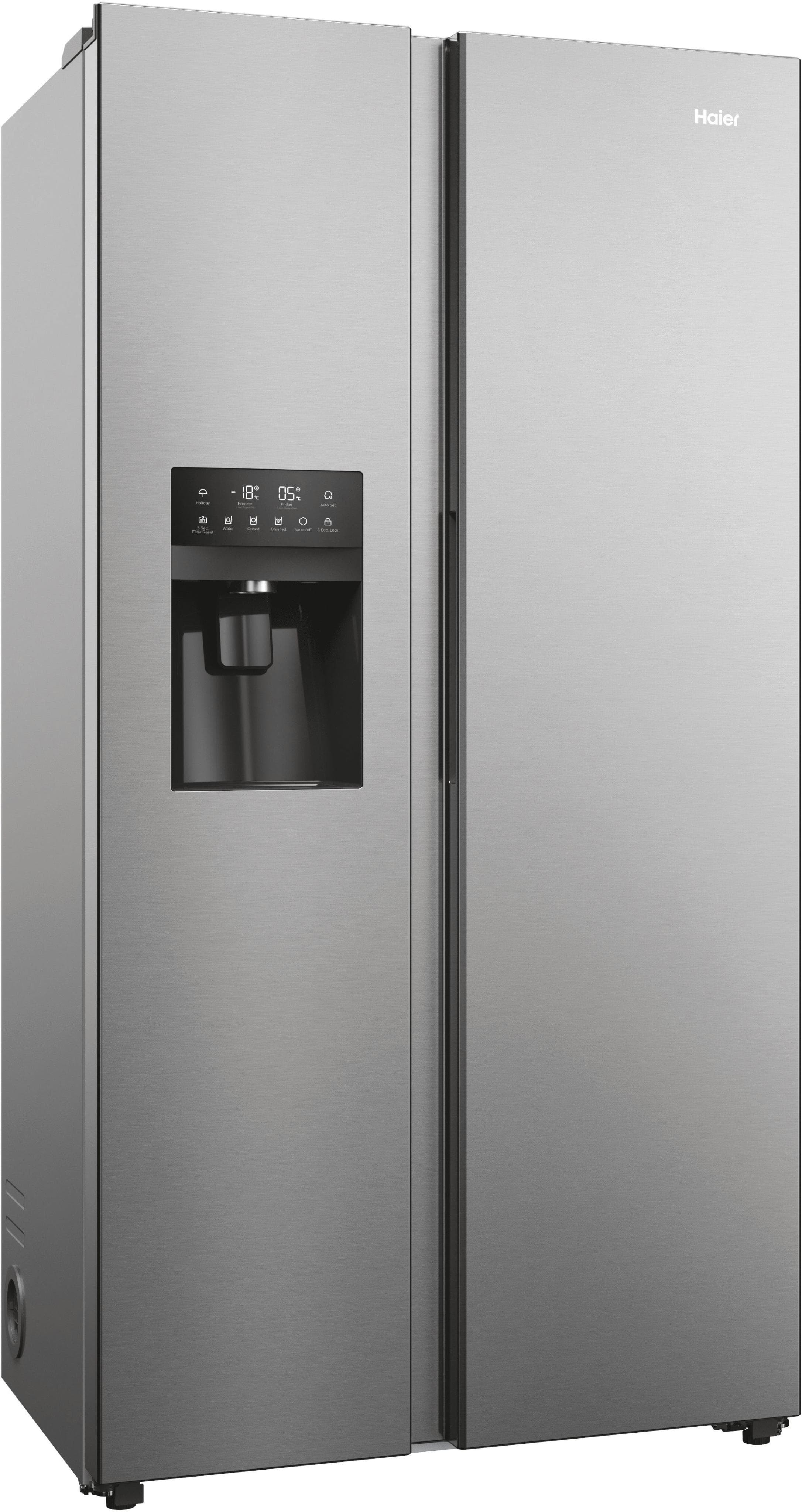HAIER Side-by-Side Kühlschrank HSR5918DIPB Silber