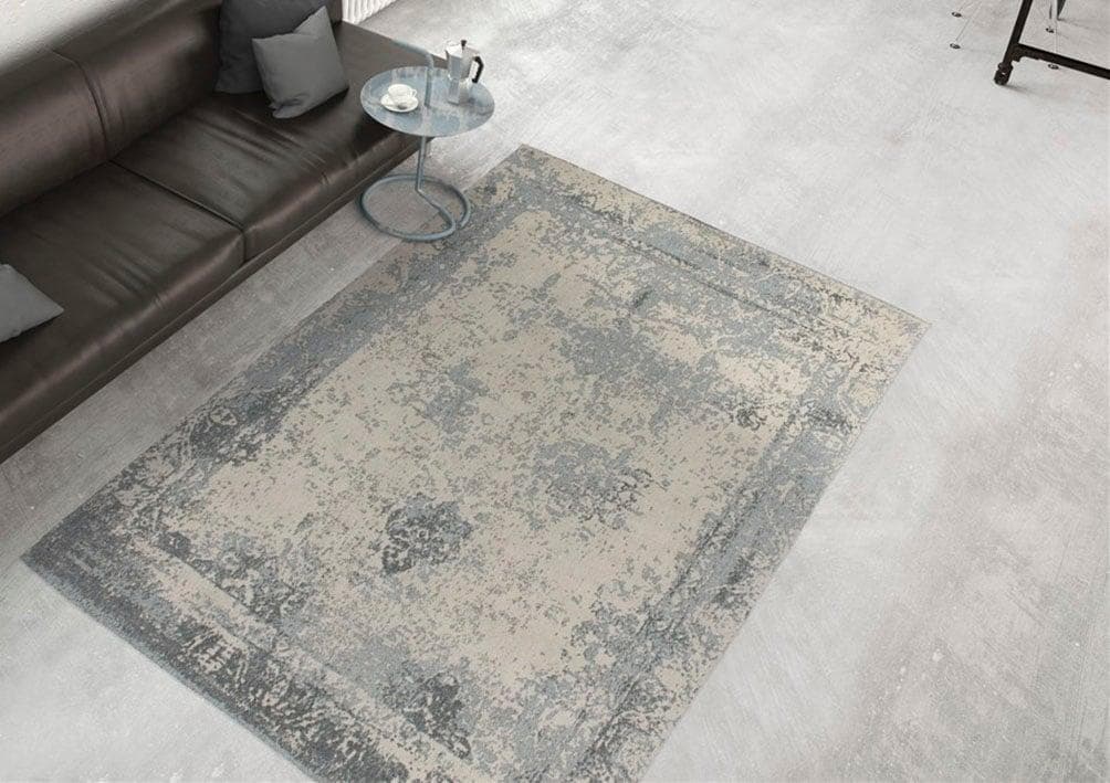 KAYOOM Vintage Teppich Nostalgia 285 Grau Handgewebt