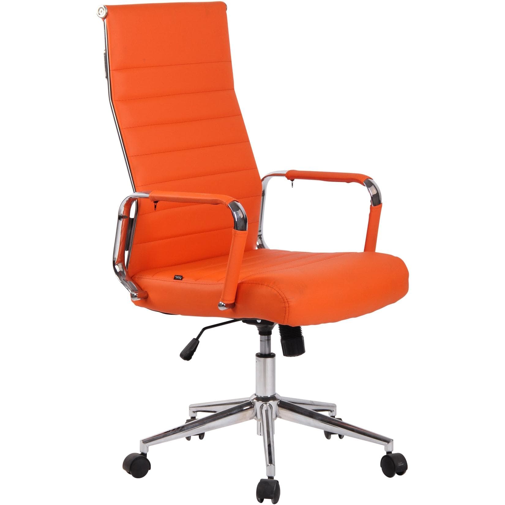 TPFLiving Bürostuhl Koro Kunstleder Braun Modern