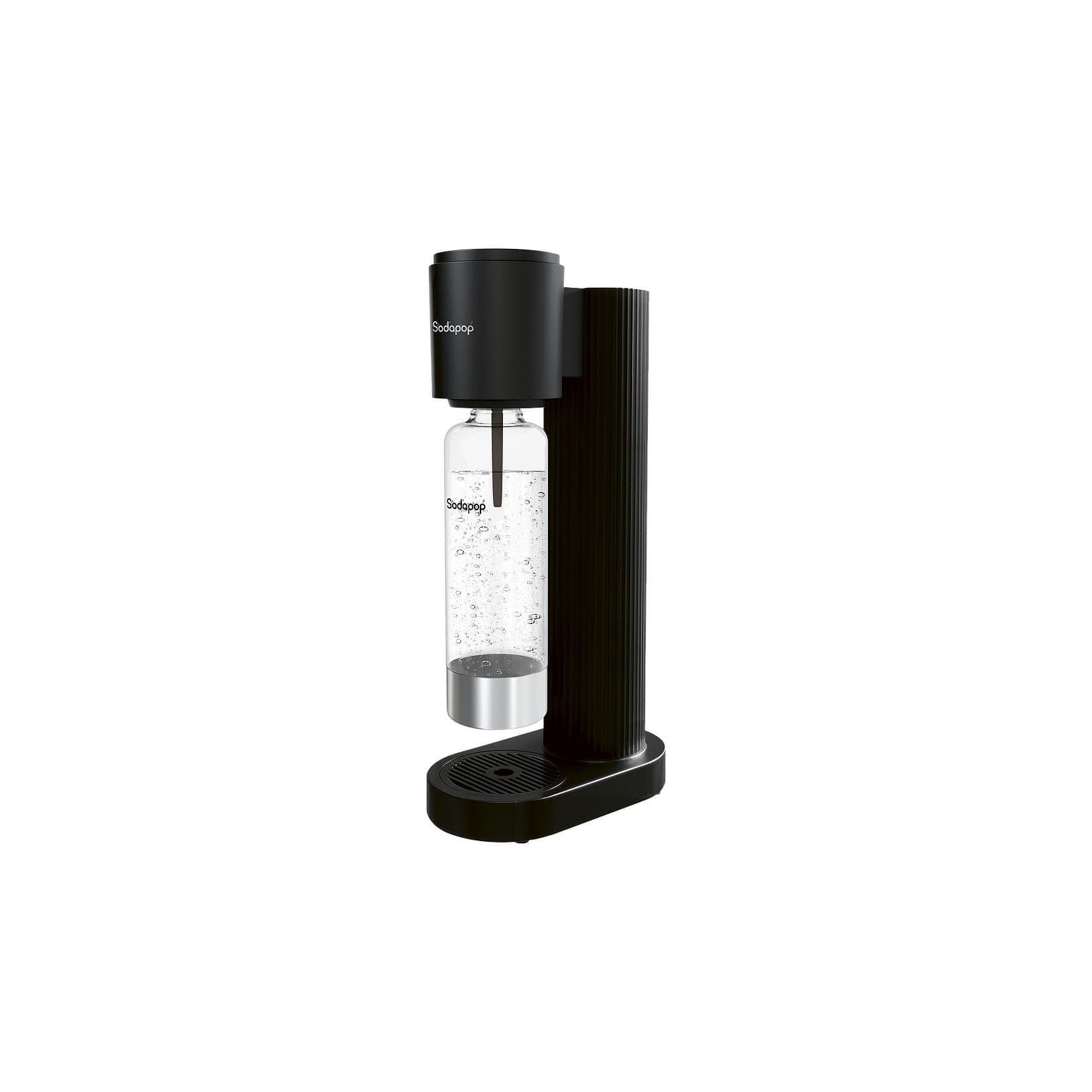 SODAPOP Wassersprudler Cooper Pro Schwarz mit 850ml PET-Flasche