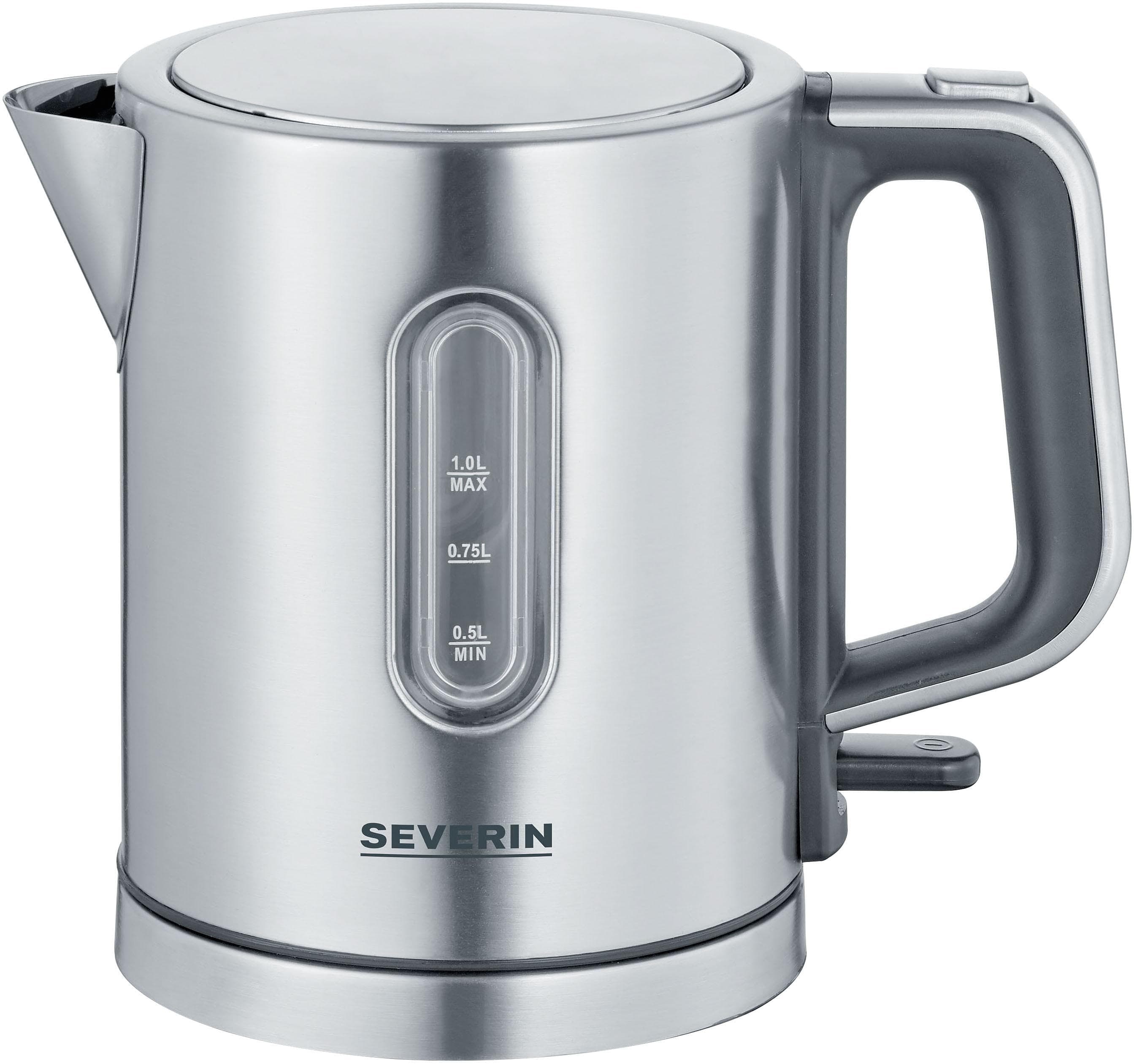Wasserkocher SEVERIN WK3401 Edelstahl 1 Liter 2400 Watt
