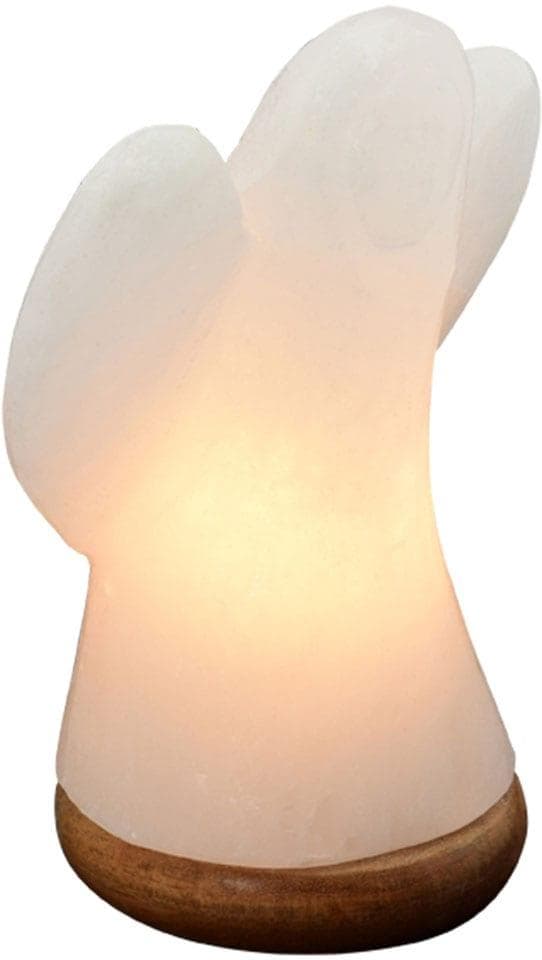 HIMALAYA SALT DREAMS Salzkristall-Tischlampe Engel Weiß