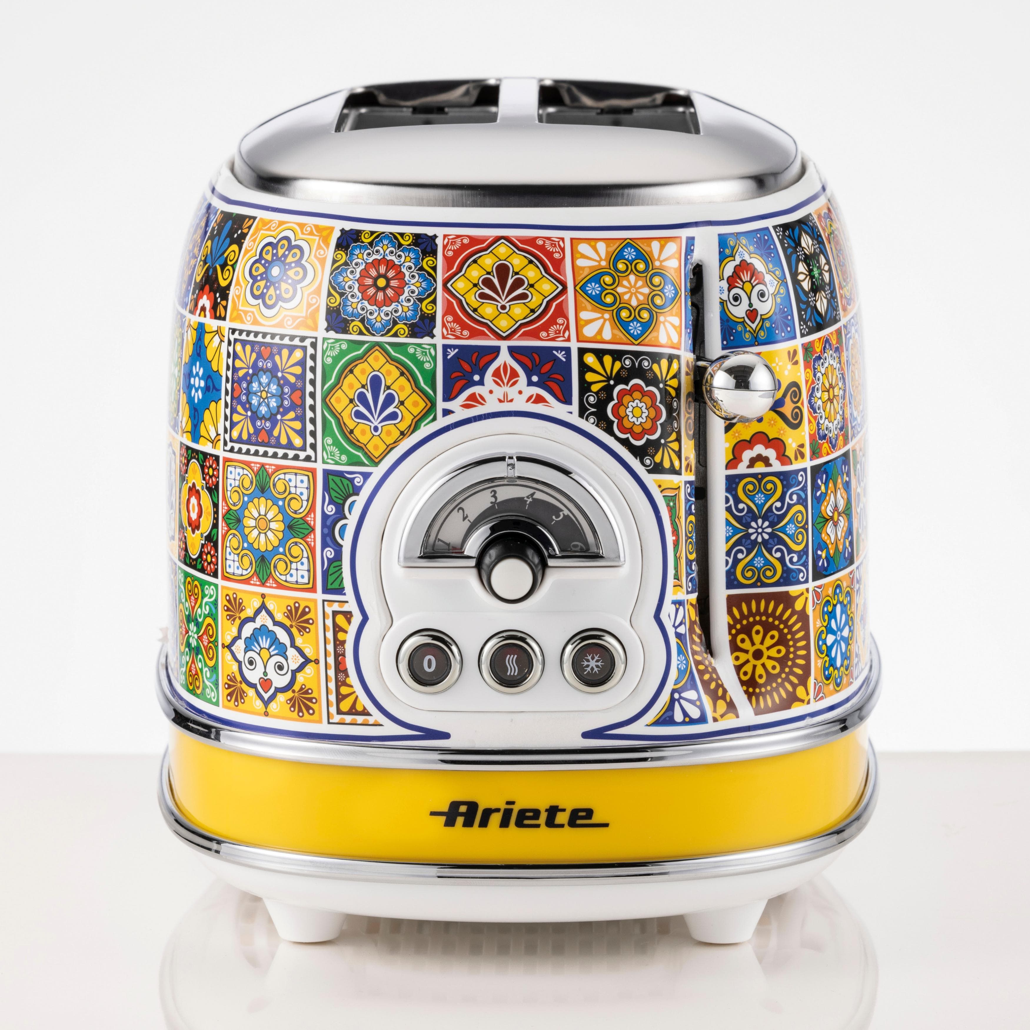 Ariete 2-Schlitz-Toaster Positano Mehrfarbig 810 Watt
