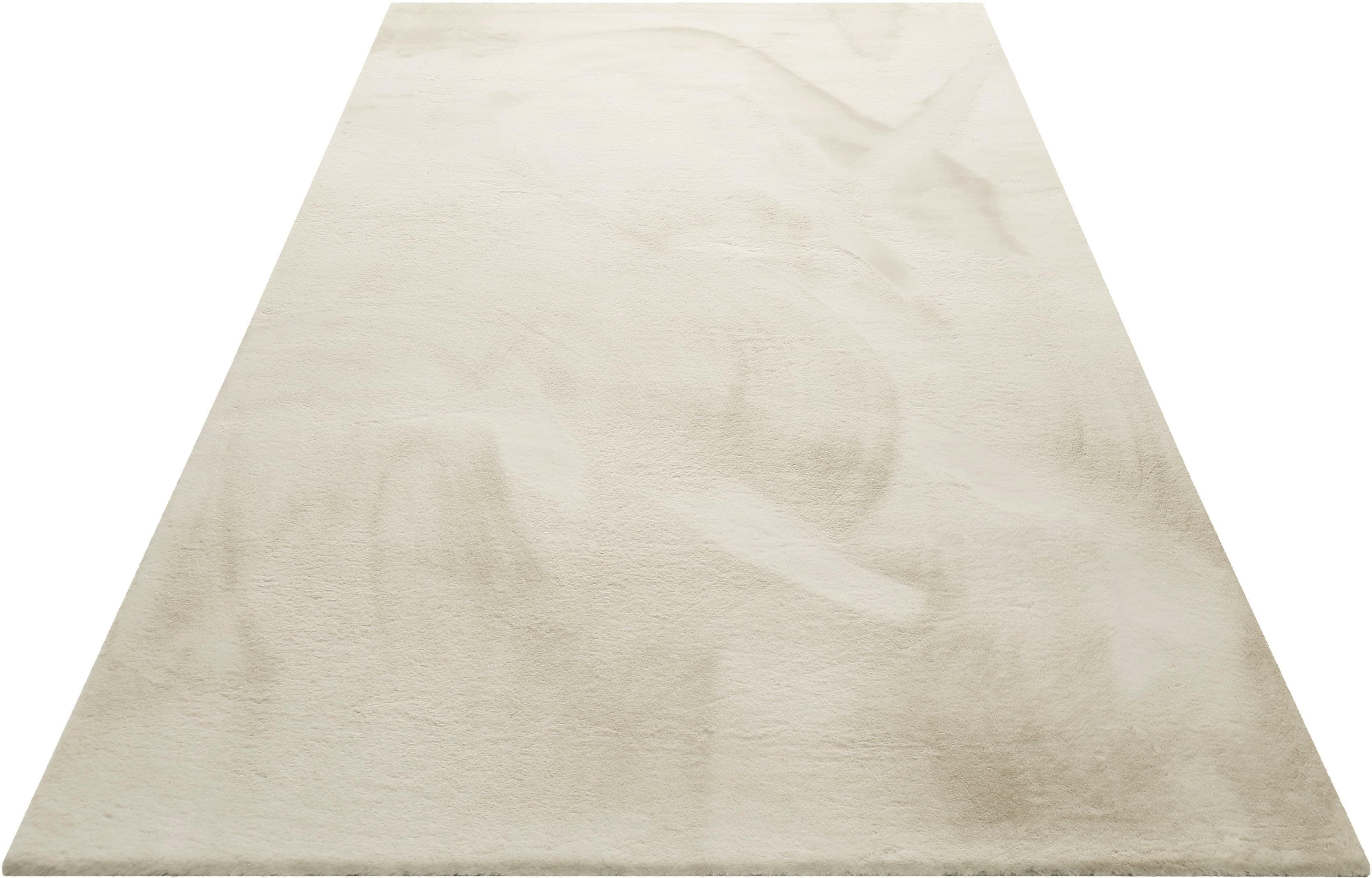Hochflor-Teppich Anna Wecon Home Basics Creme