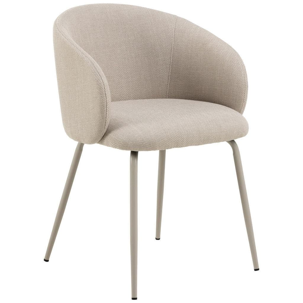 ACTONA GROUP Eleanor Esszimmerstuhl mit Armlehnen Beige Stoff
