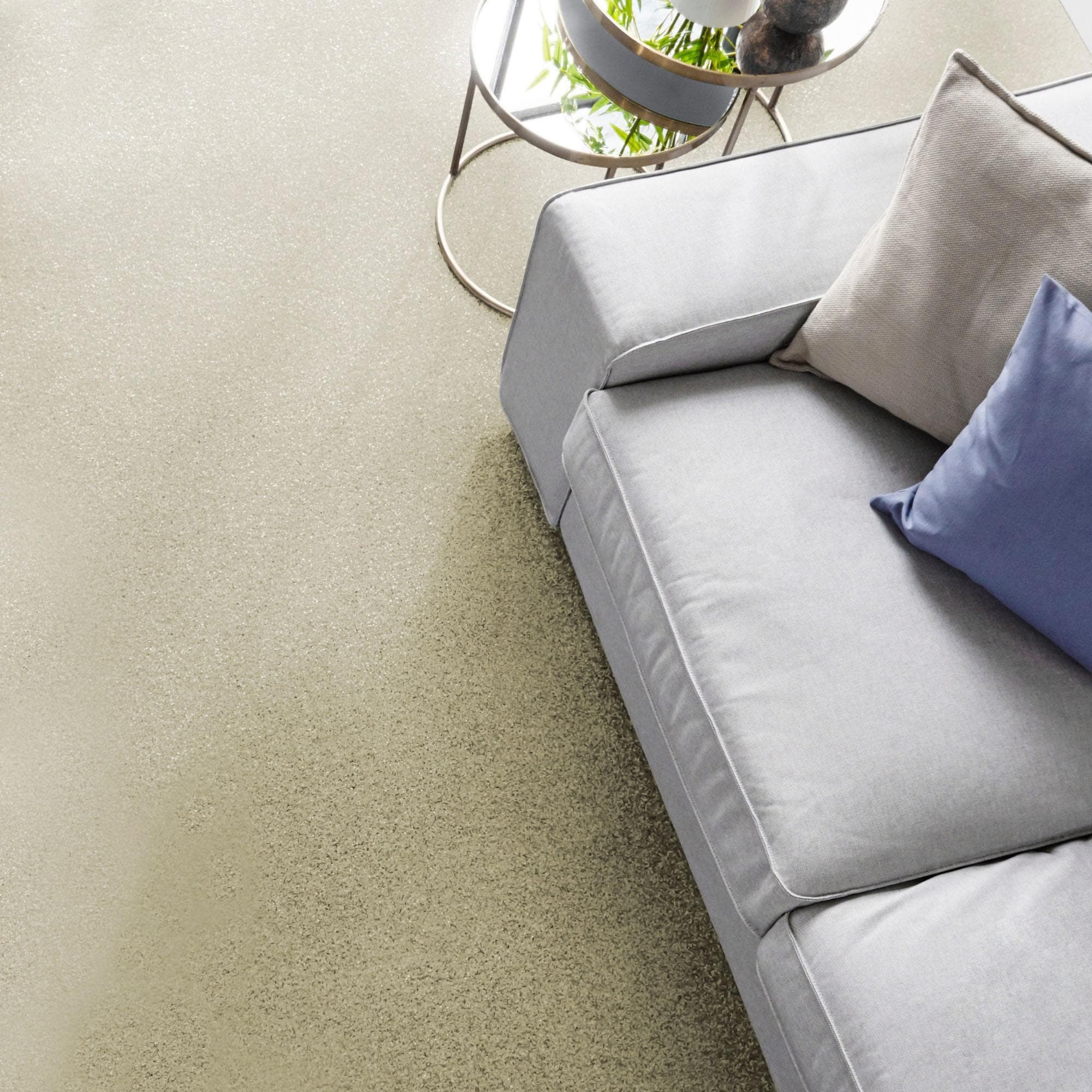 ANDIAMO Teppichboden Kira Velours Beige Uni