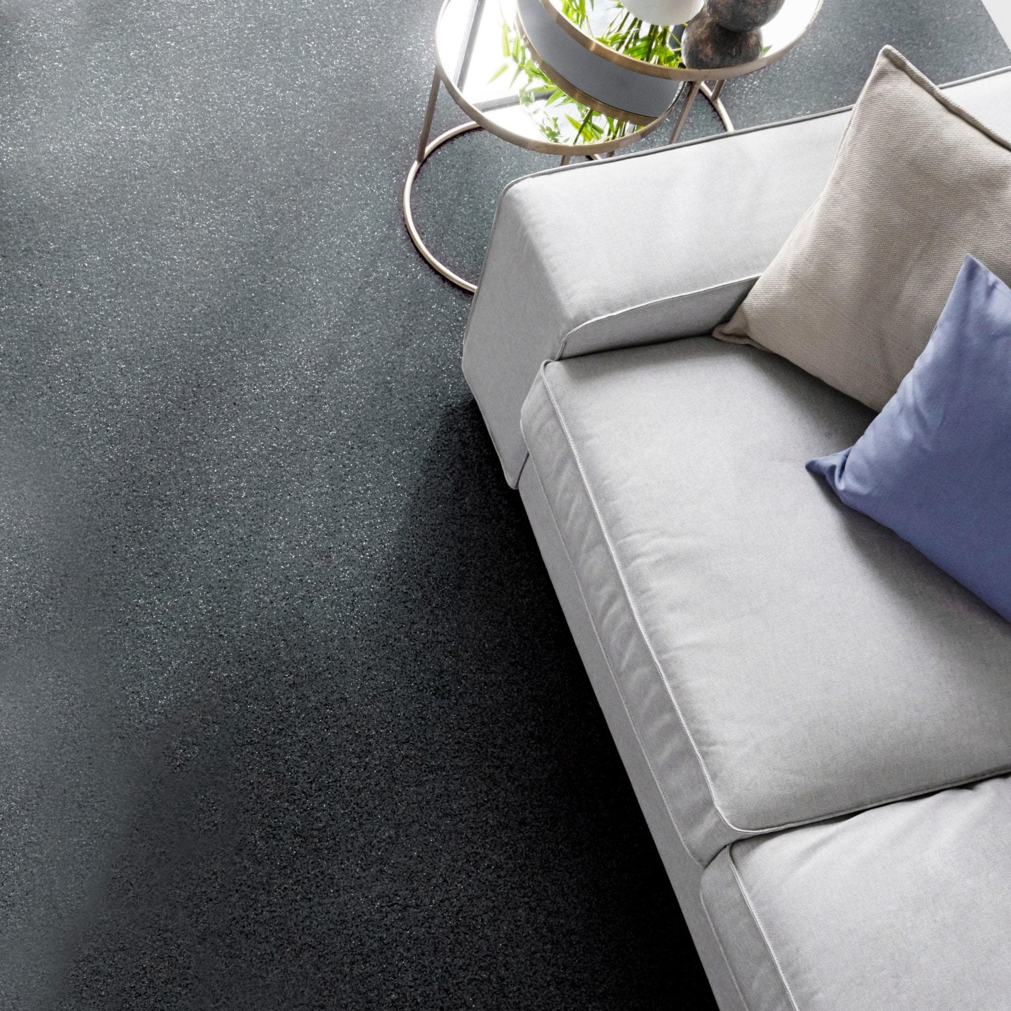ANDIAMO Teppichboden Kira Velours Anthrazit 400x450 cm