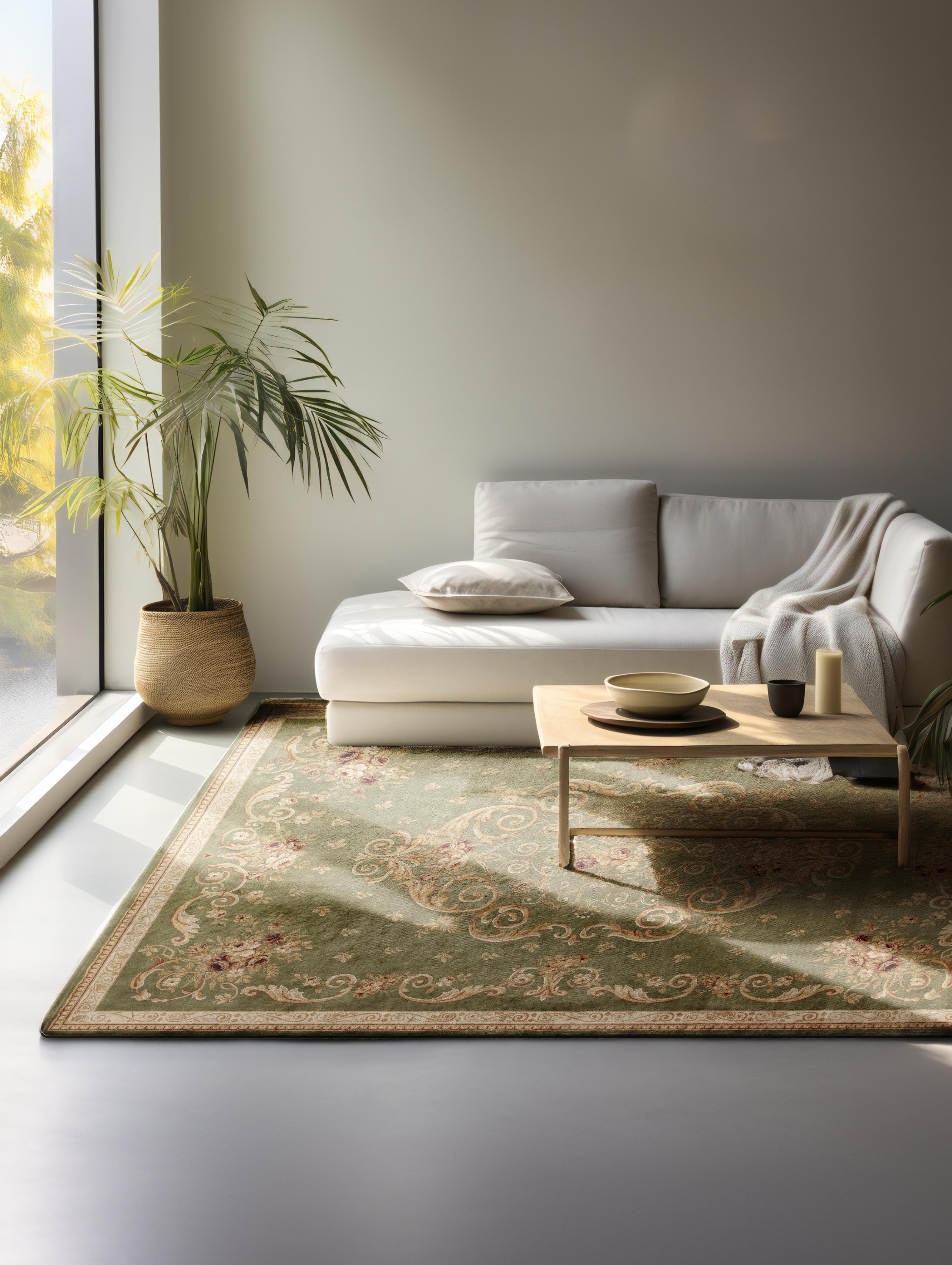 HANSE HOME Teppich Obe Olivgrün Orientalisch Polypropylen