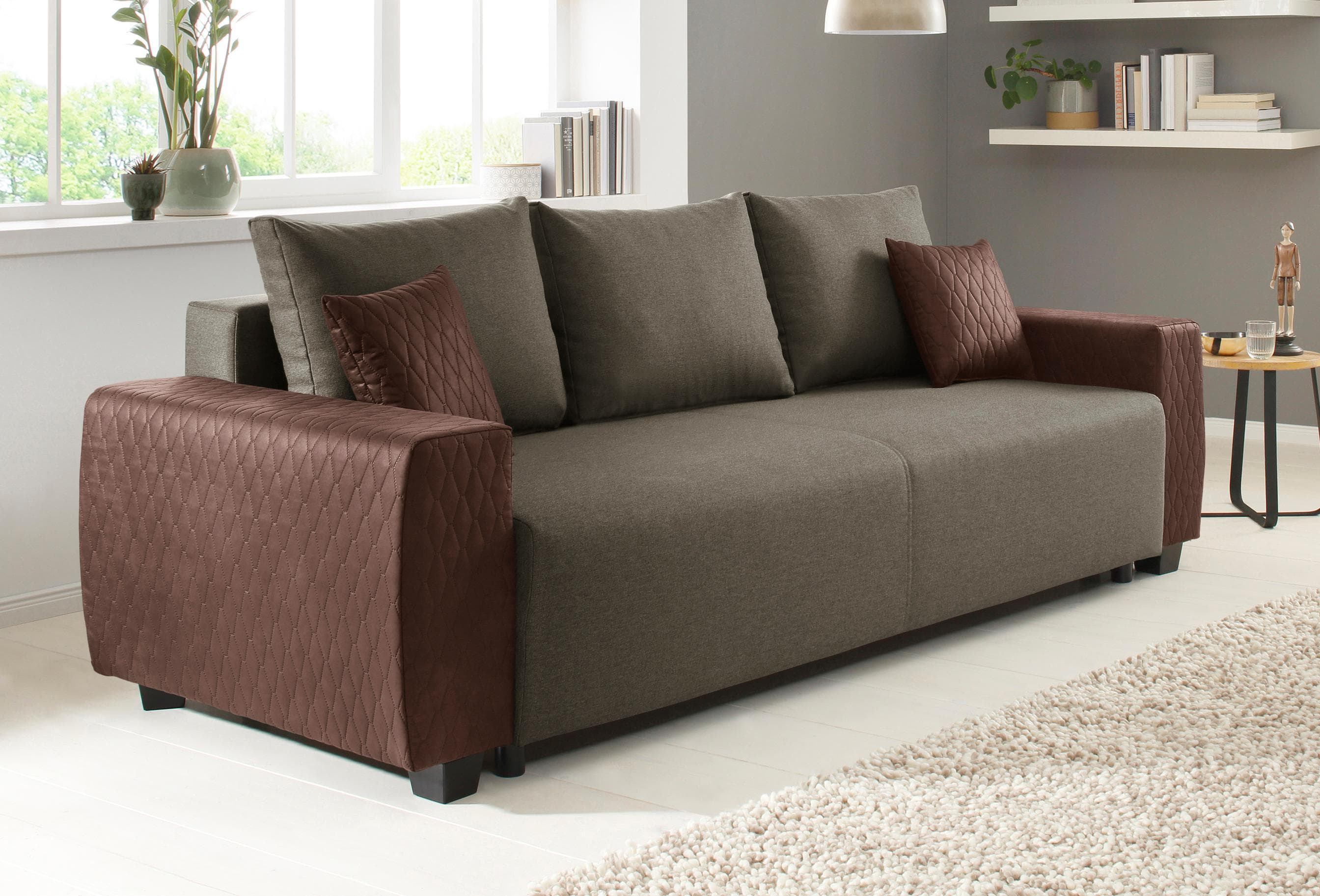 Home Affaire Schlafsofa Bella mit Bettfunktion und Bettkasten