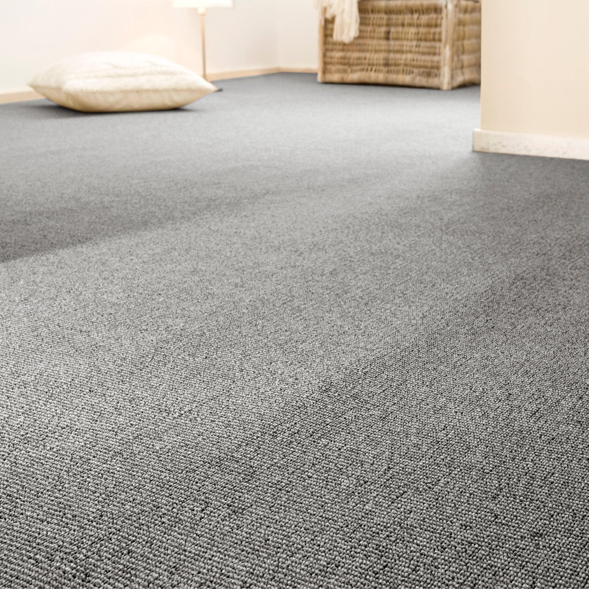 ANDIAMO Bruce Teppichboden Grau Schlinge Meliert 400x350 cm