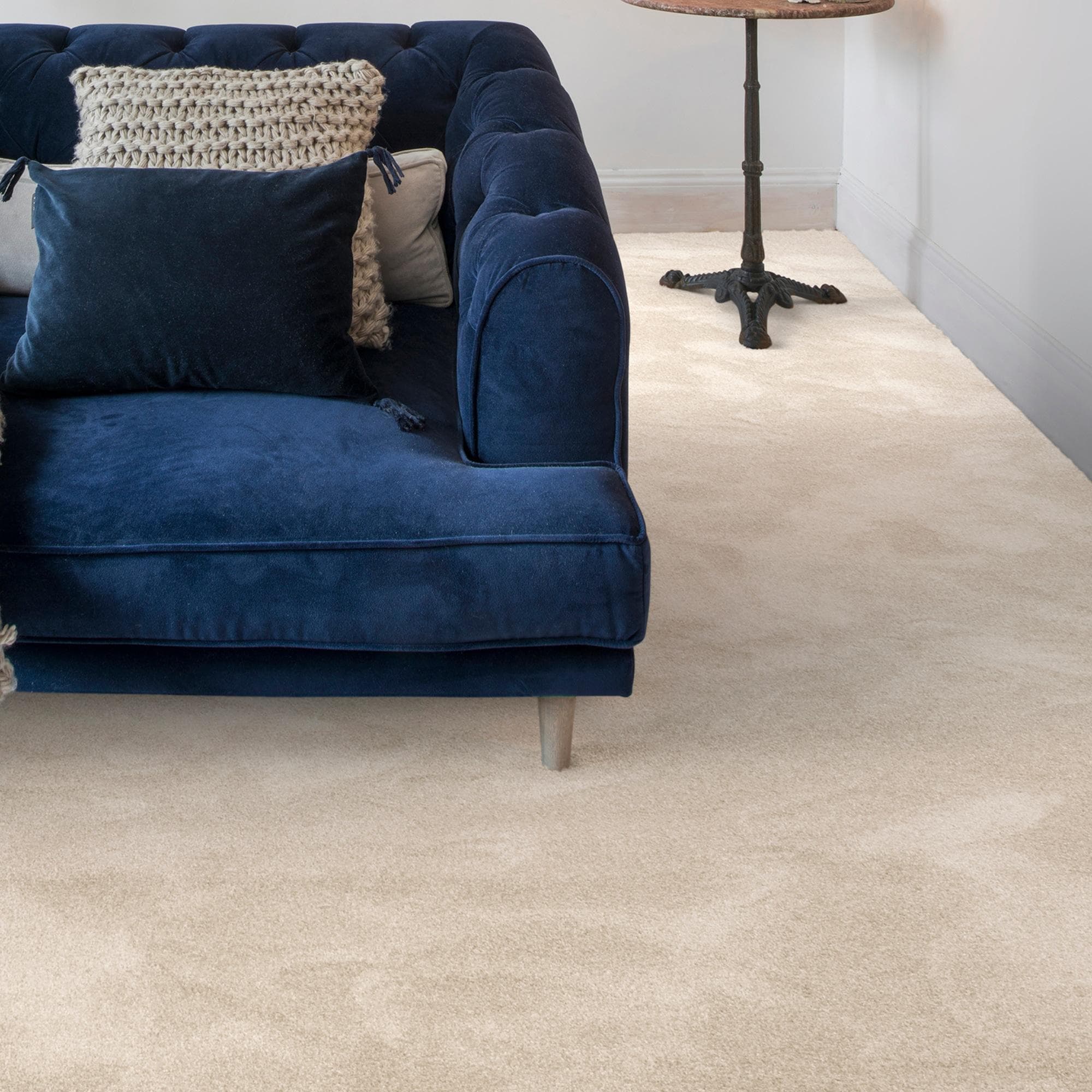 ANDIAMO Teppichboden Levin Velours Beige 400x300 cm