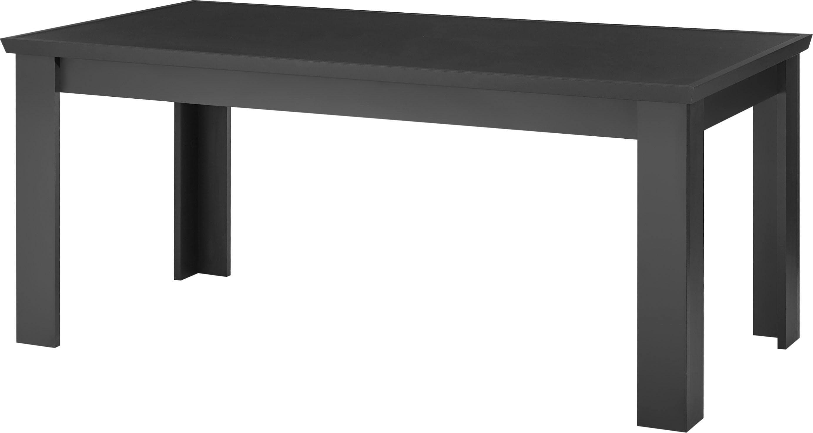 Home Affaire Esstisch Lincoln Landhausstil Schwarz Matt